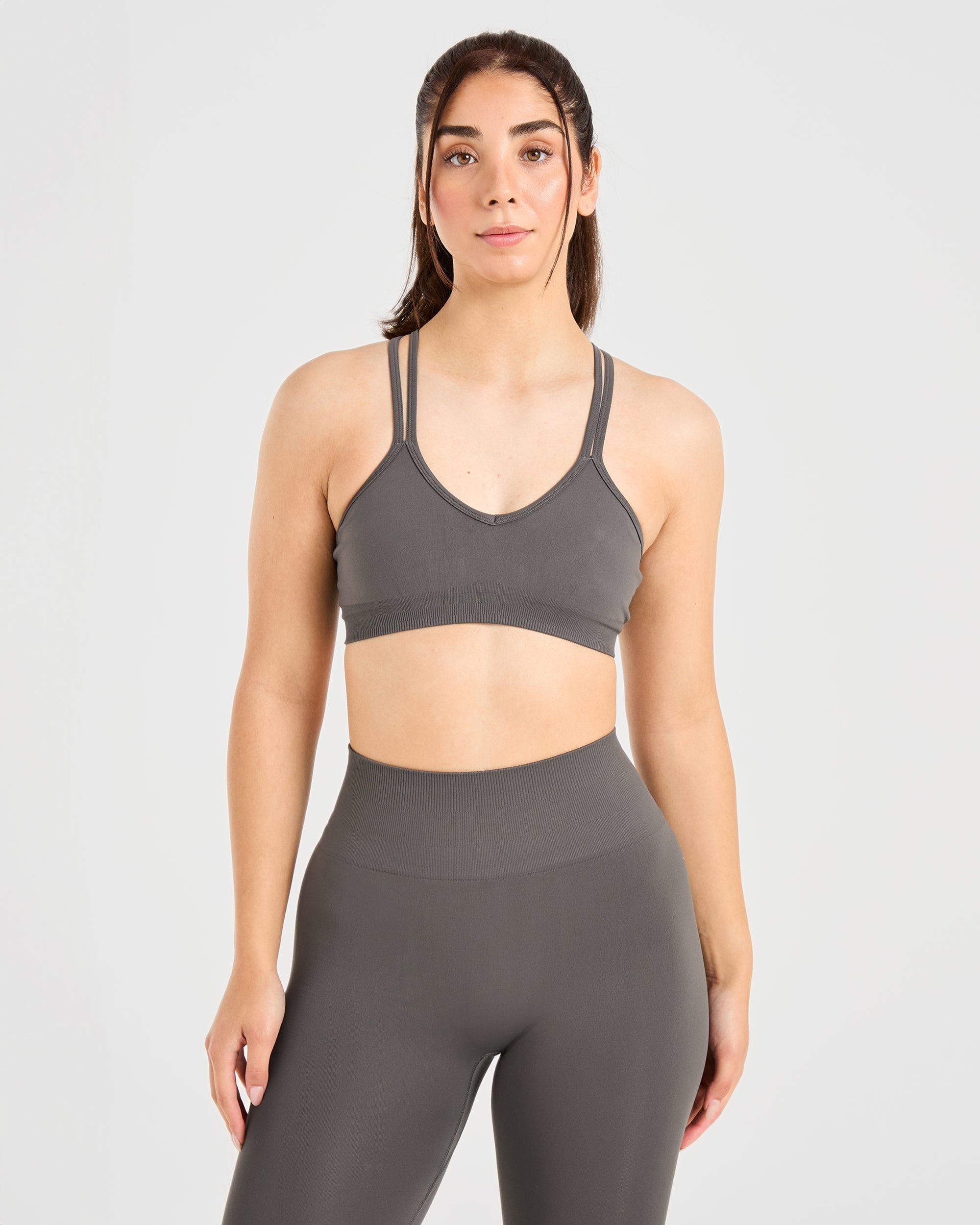 Sports Bra Sin Costuras Power - Grafito