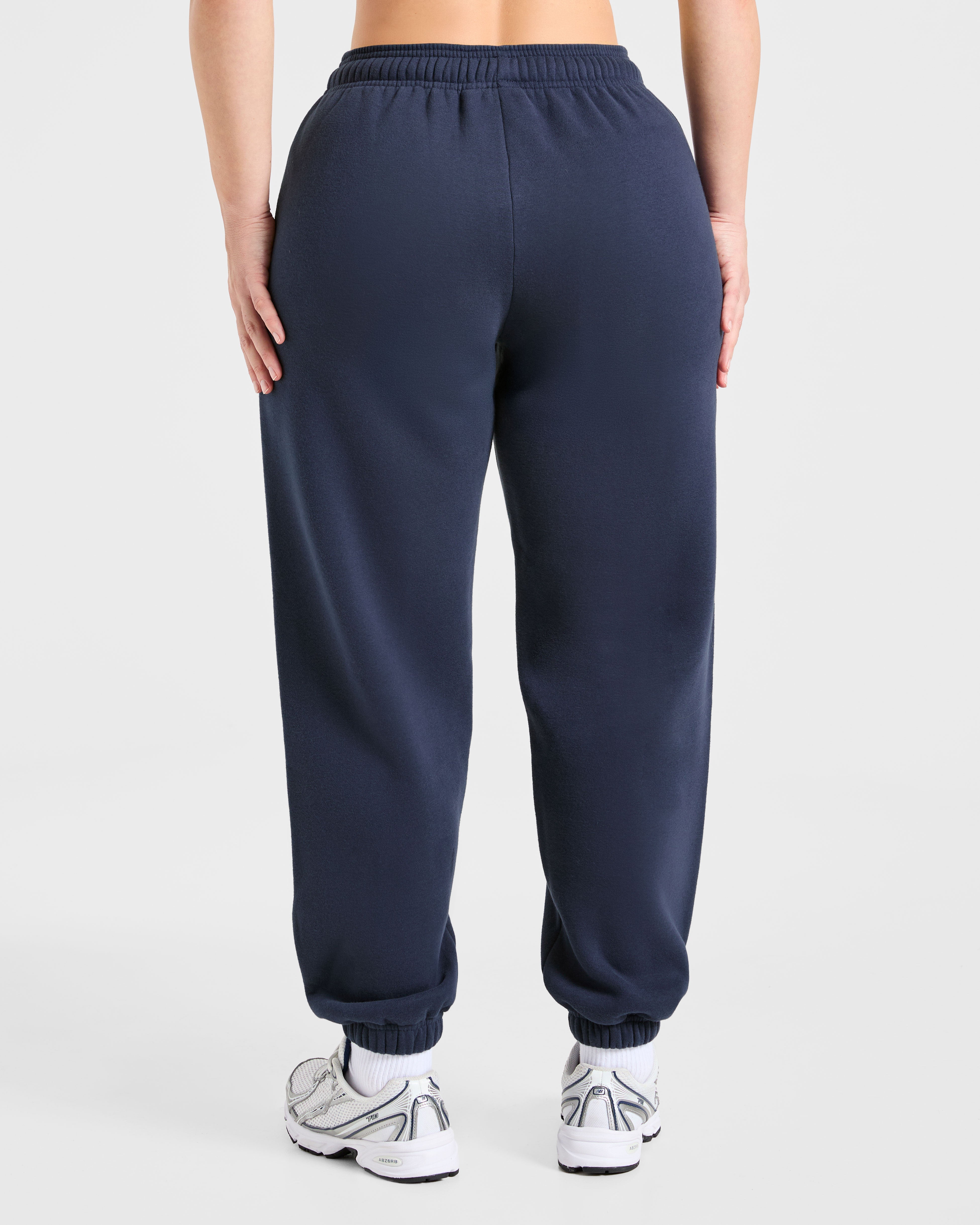 Pantalones Jogger Oversized Retro Athletics - Azul Marino/Amarillo