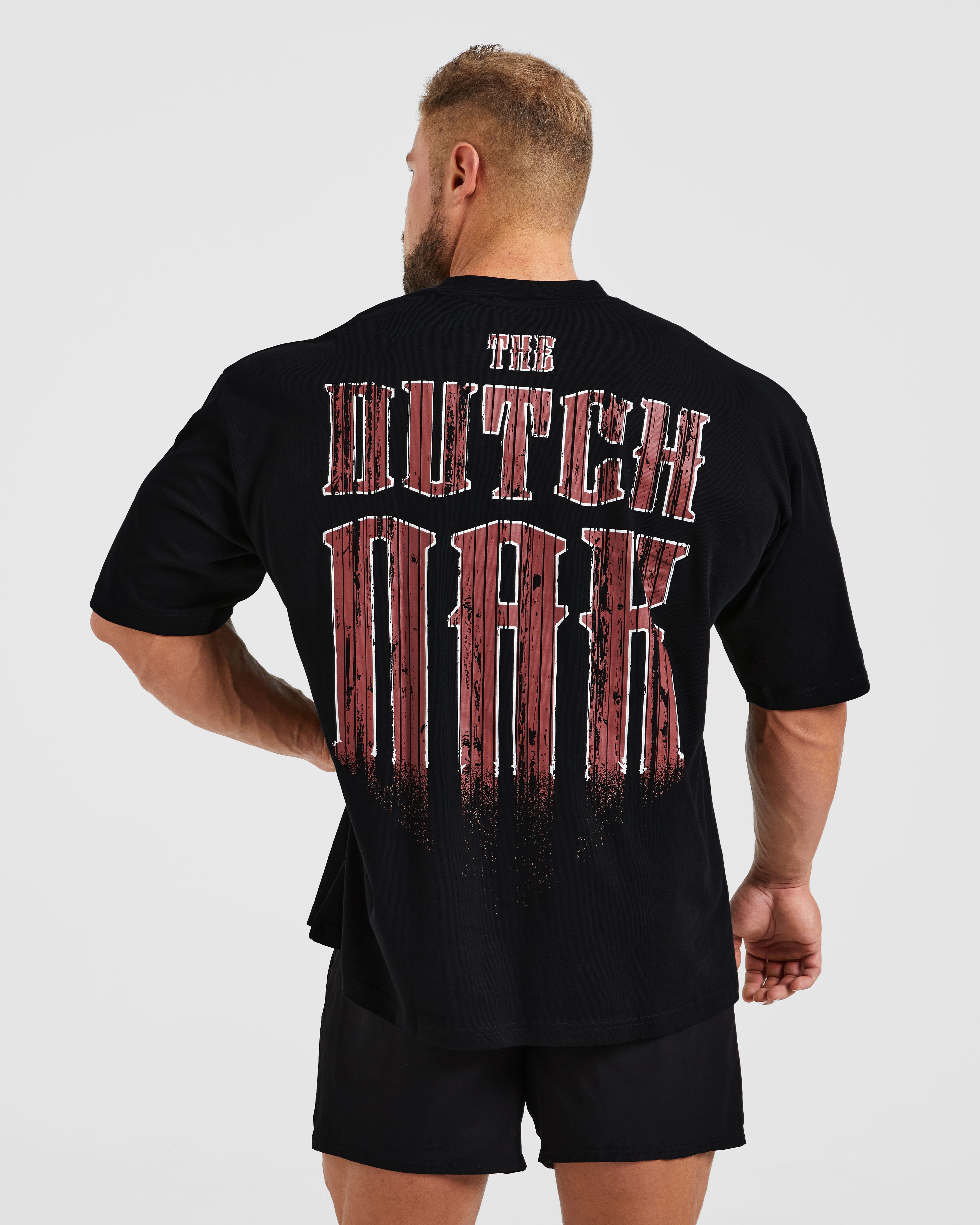 Camiseta Oversized Wesley Vissers X The Dutch Oak - Negro