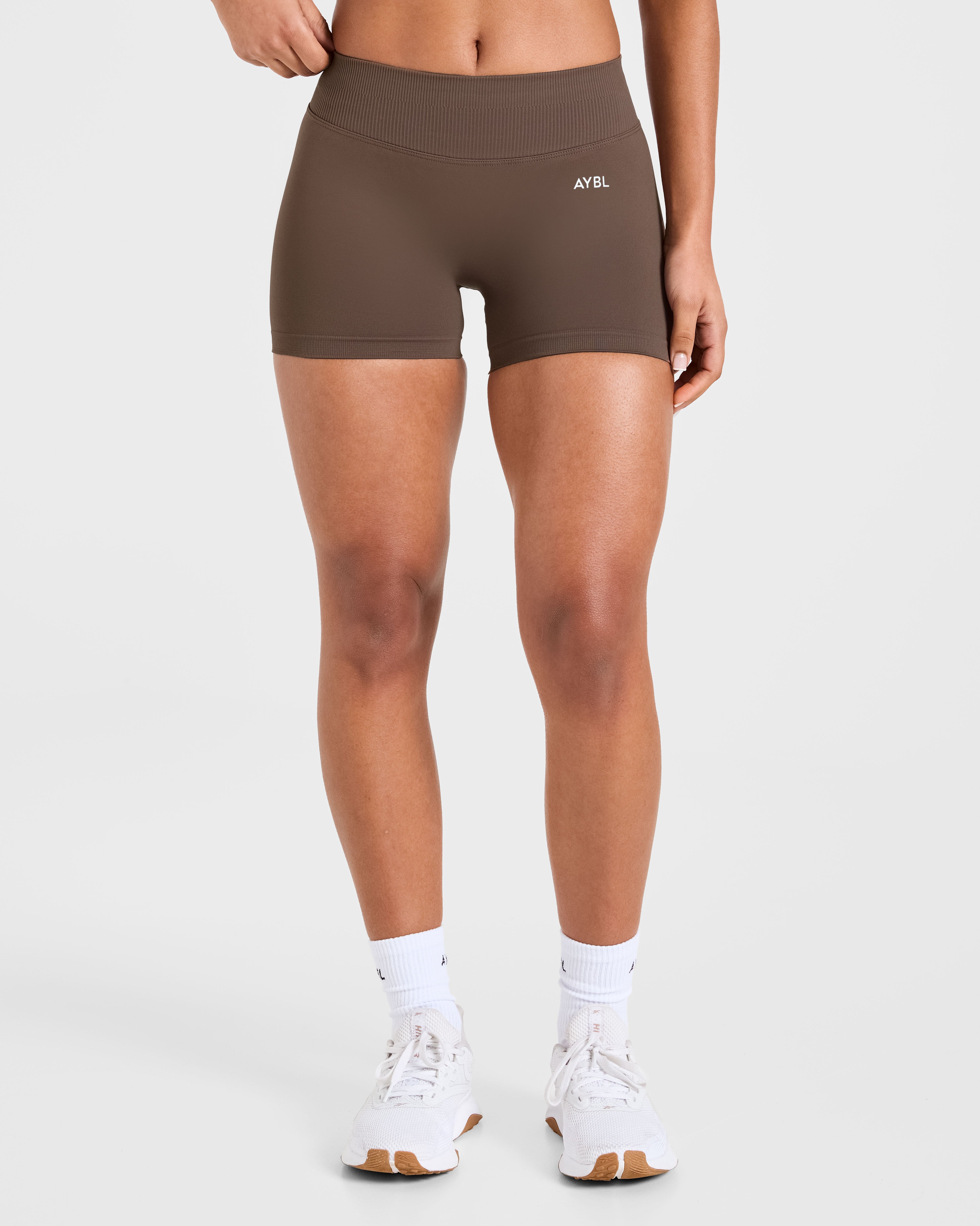 Mejora tus shorts sin costuras | 3.5" - Marrón