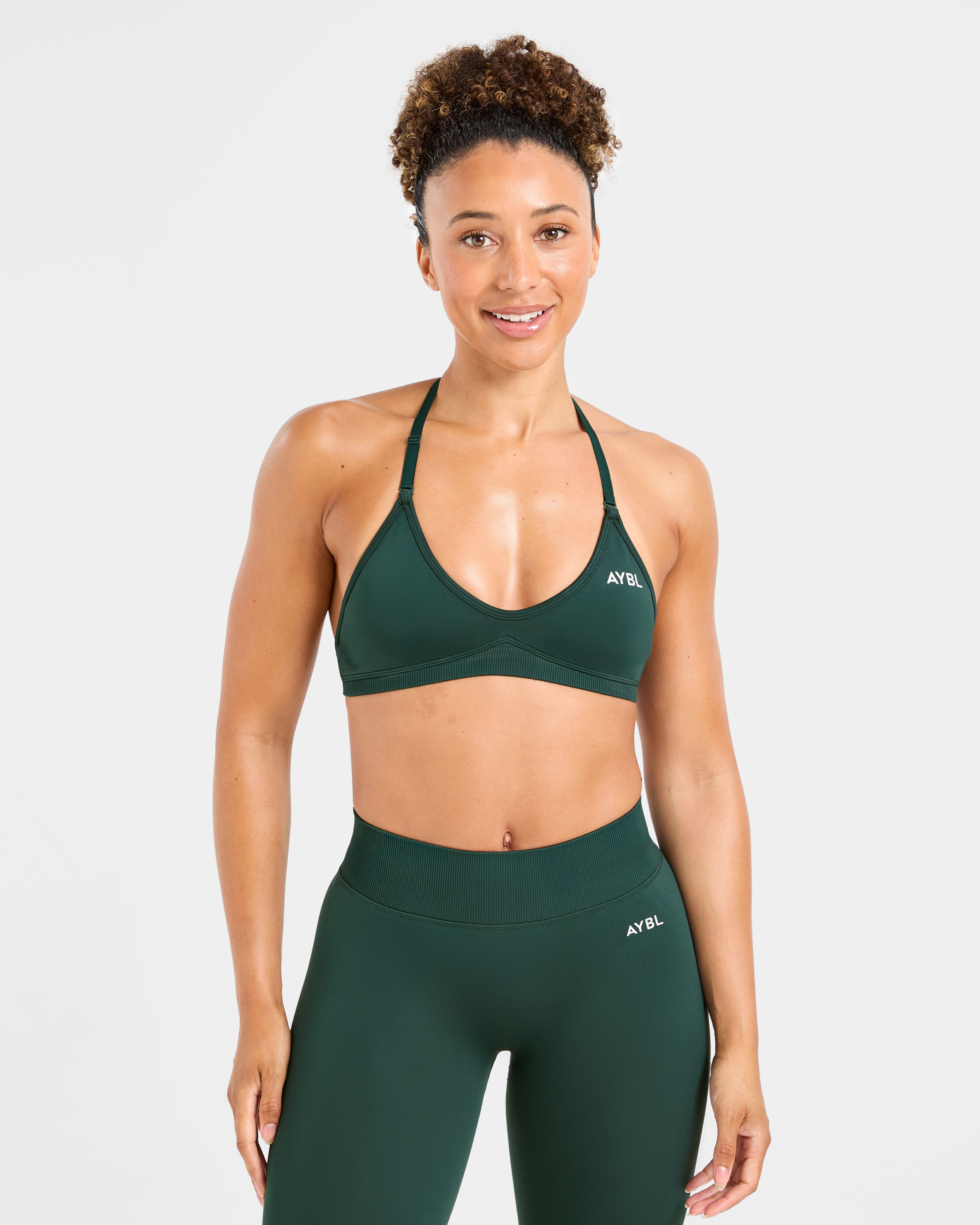Adapt Sports Bra Sin Costuras con Tirantes - Bosque Oscuro