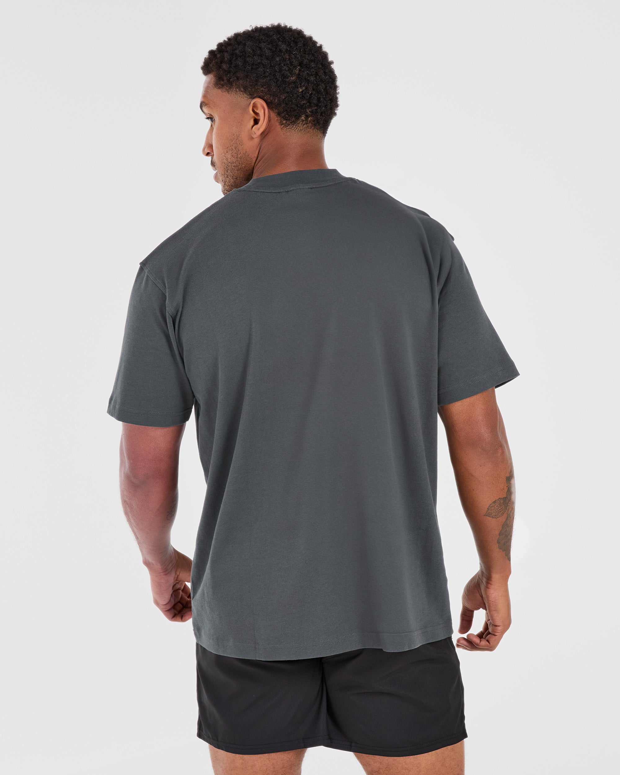 Camiseta Oversized de Atletismo - Carbón