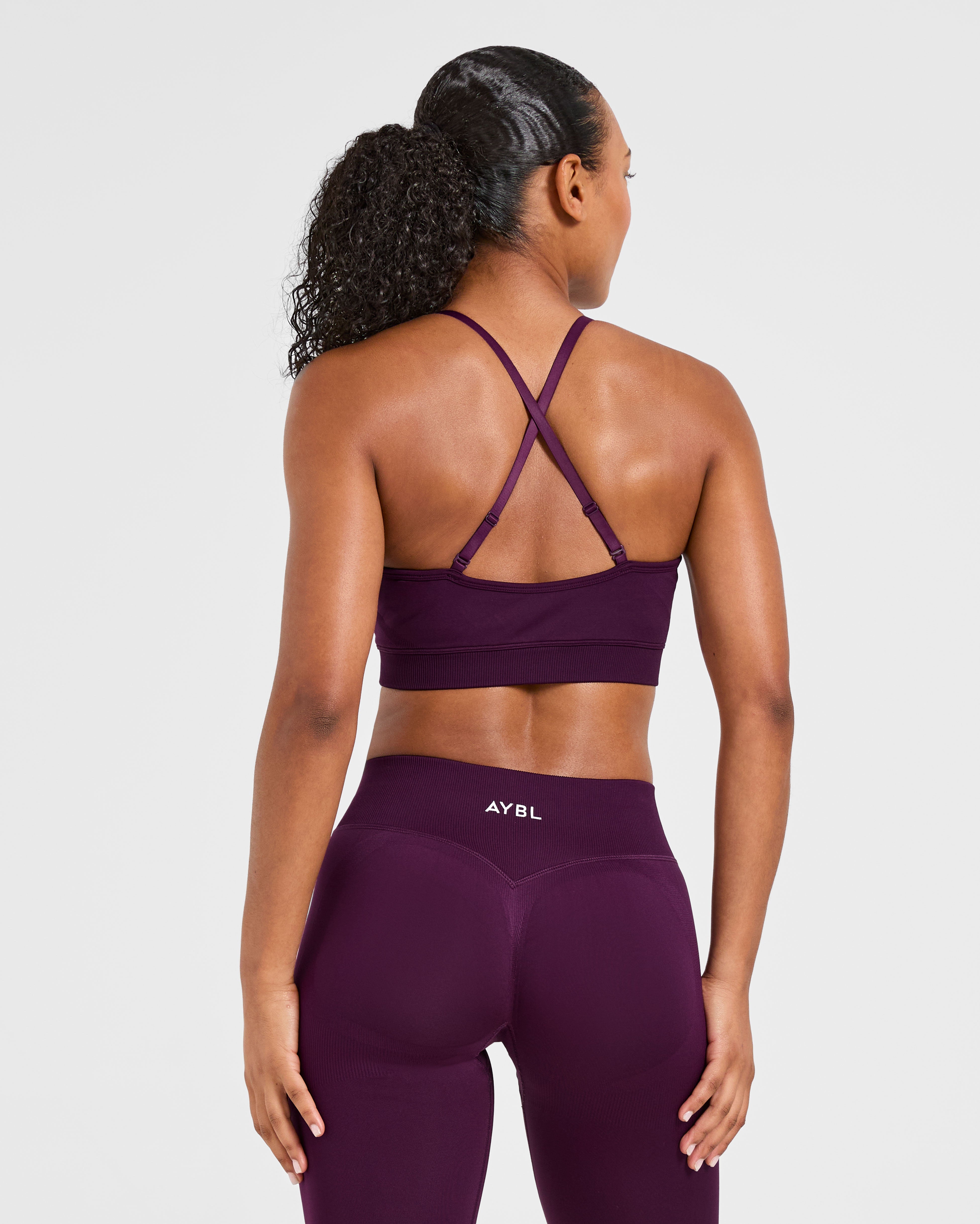 Adapt Sports Bra Sin Costuras - Plum Midnight