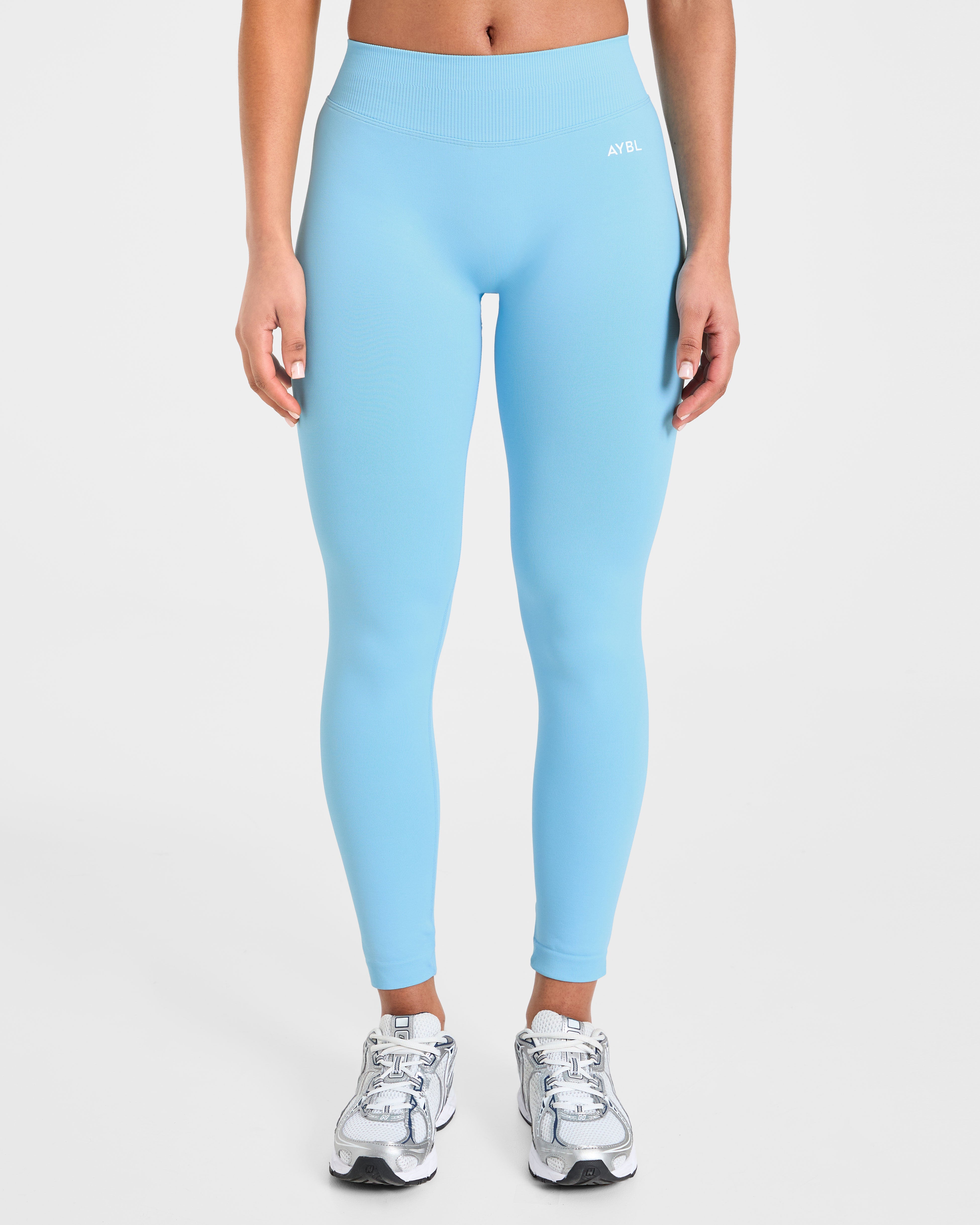 Leggings sin costuras Enhance - Azul polvo