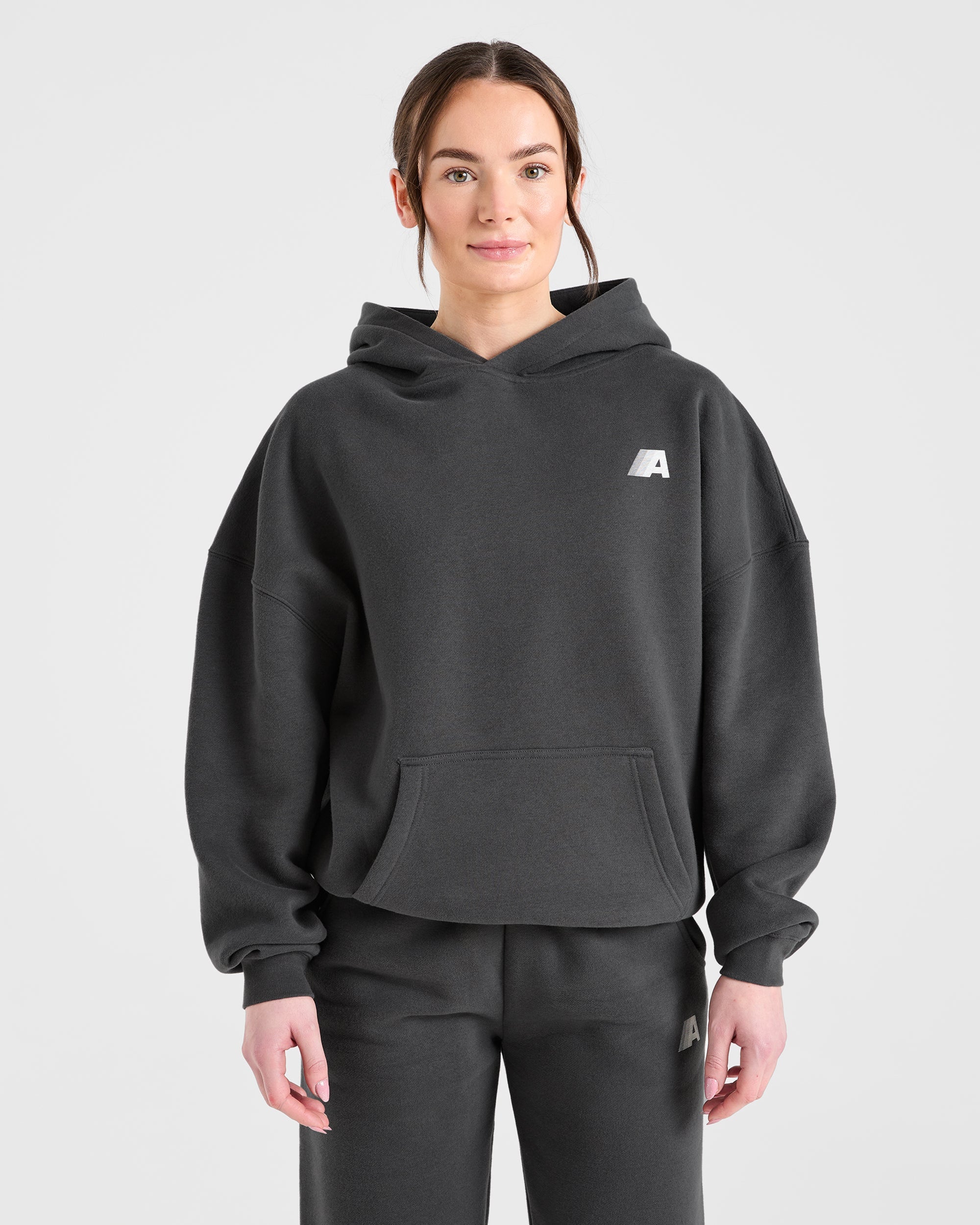 Sudadera Oversized Retro Athletics - Carbón