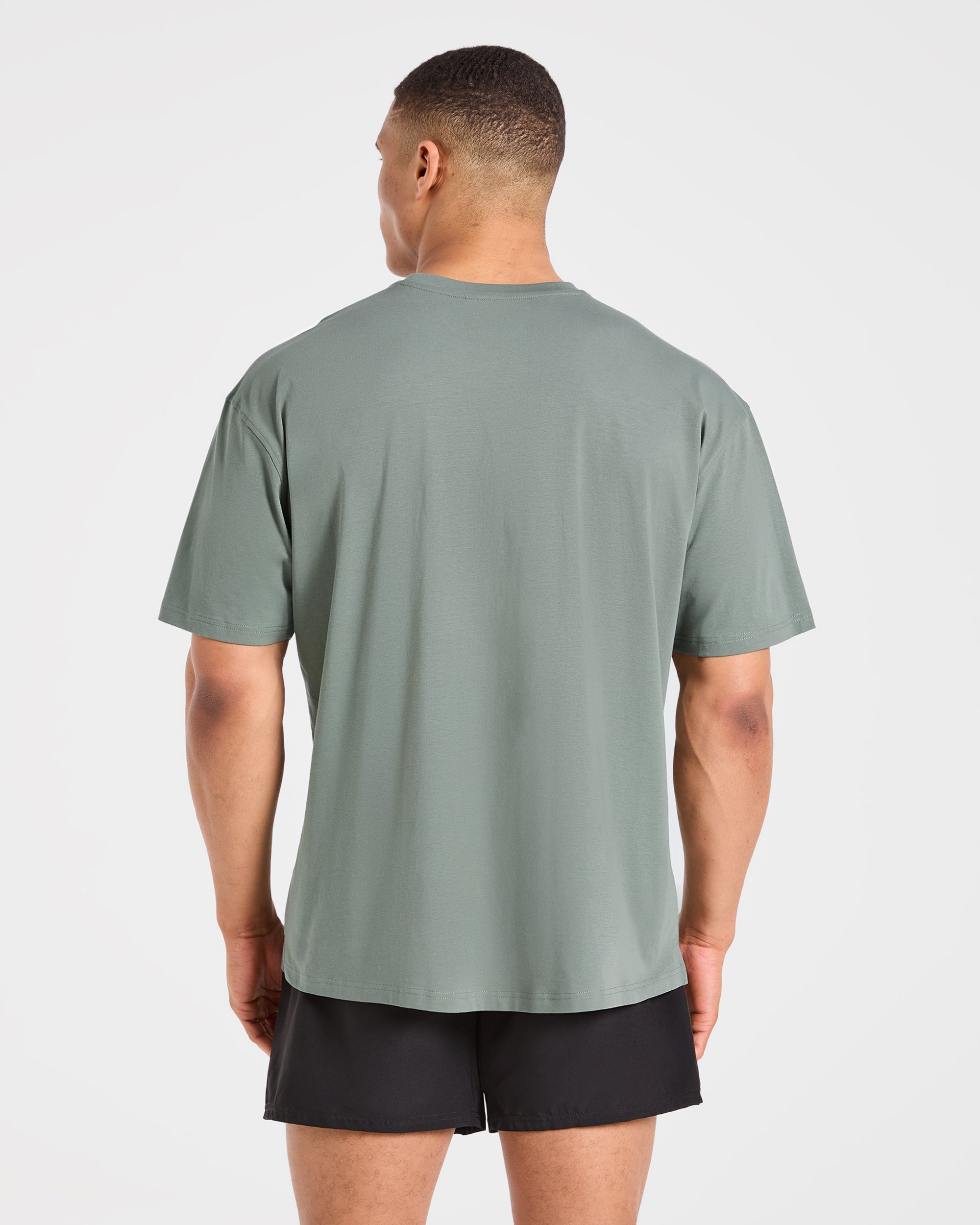 Camiseta Oversized Force - Sage Oscuro