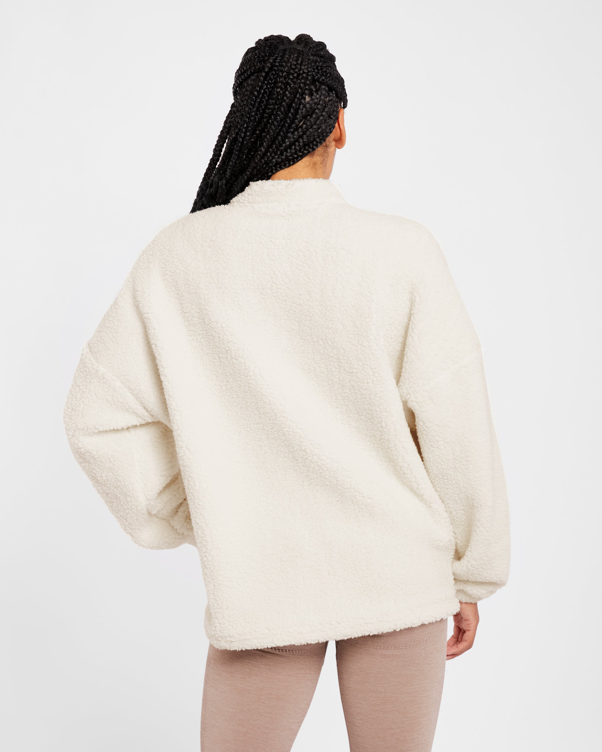 Felpa Oversized Varsity - Crema