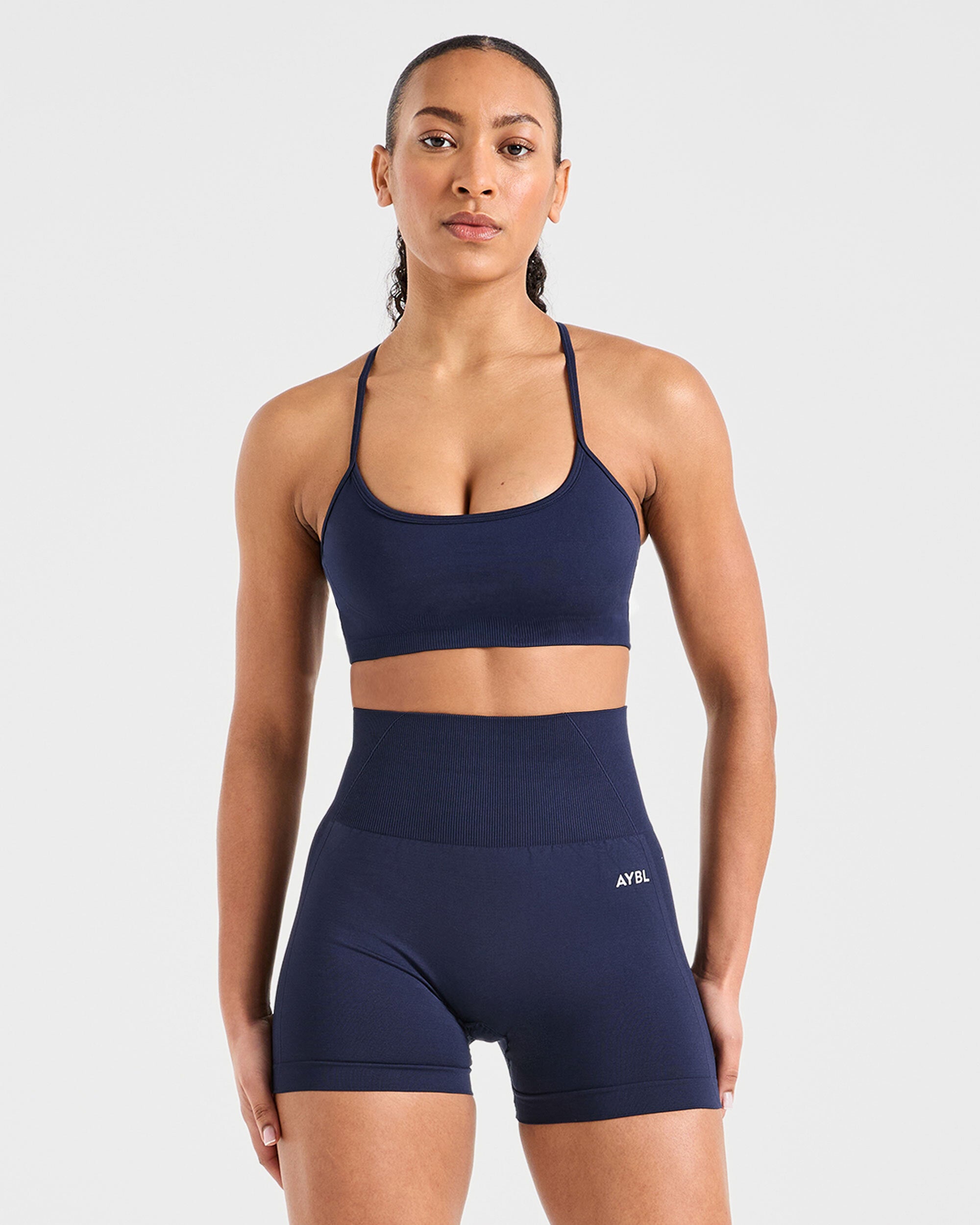 Empower Bra Deportivo Sin Costuras - Azul Marino