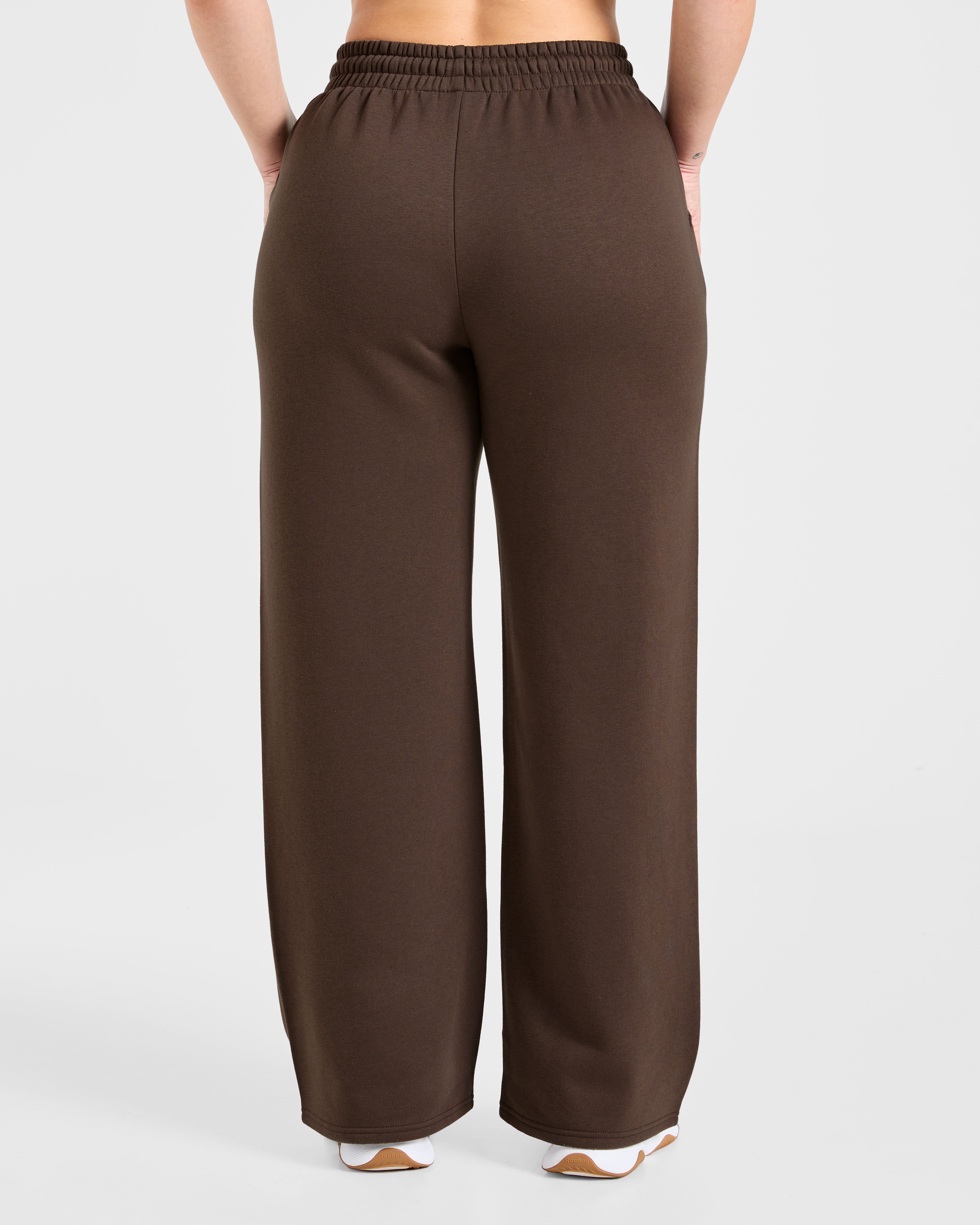 Pantalones Jogger Oversized de Pierna Recta Sports Collective - Marrón