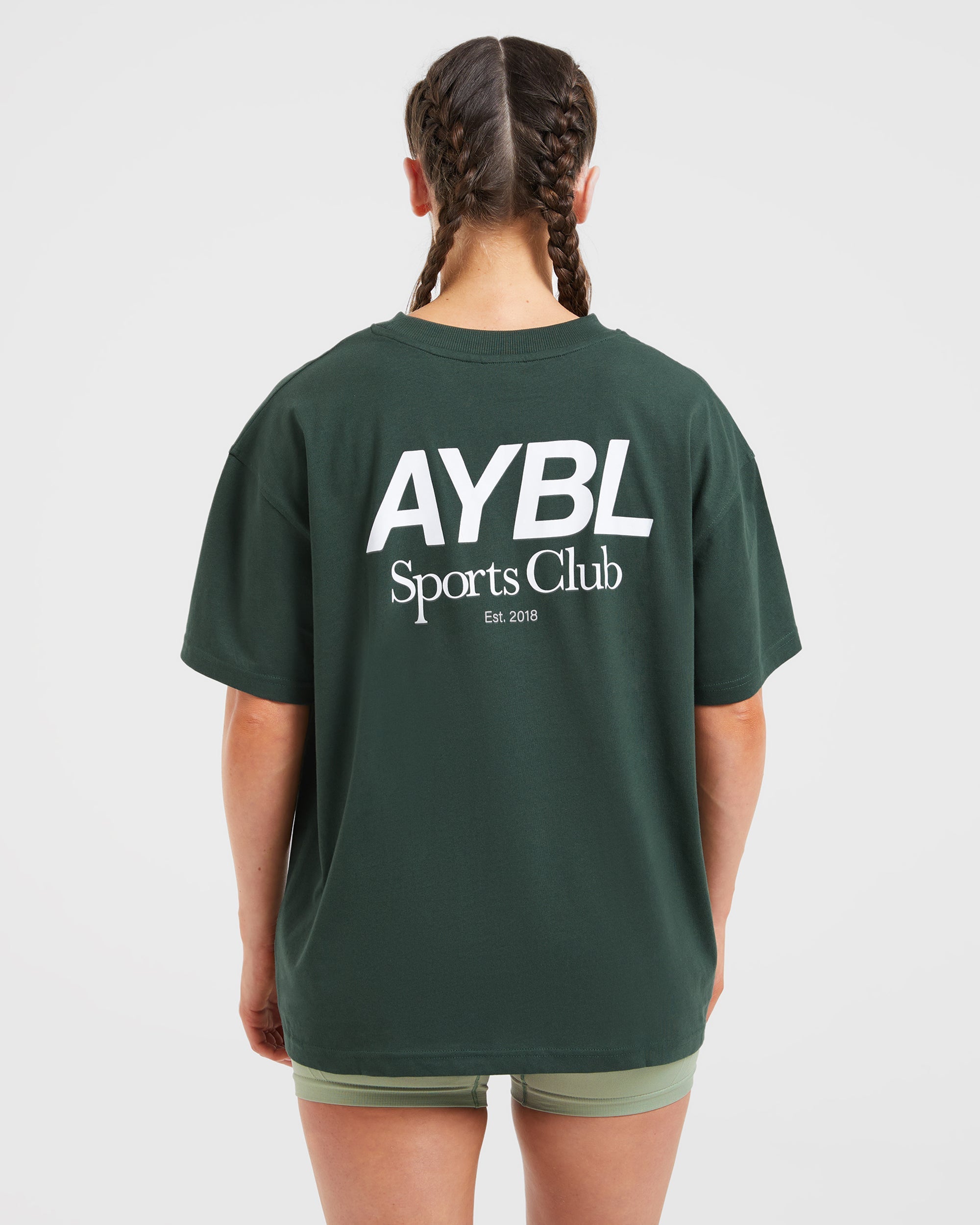 Camiseta Oversized del Club Deportivo AYBL - Verde Bosque