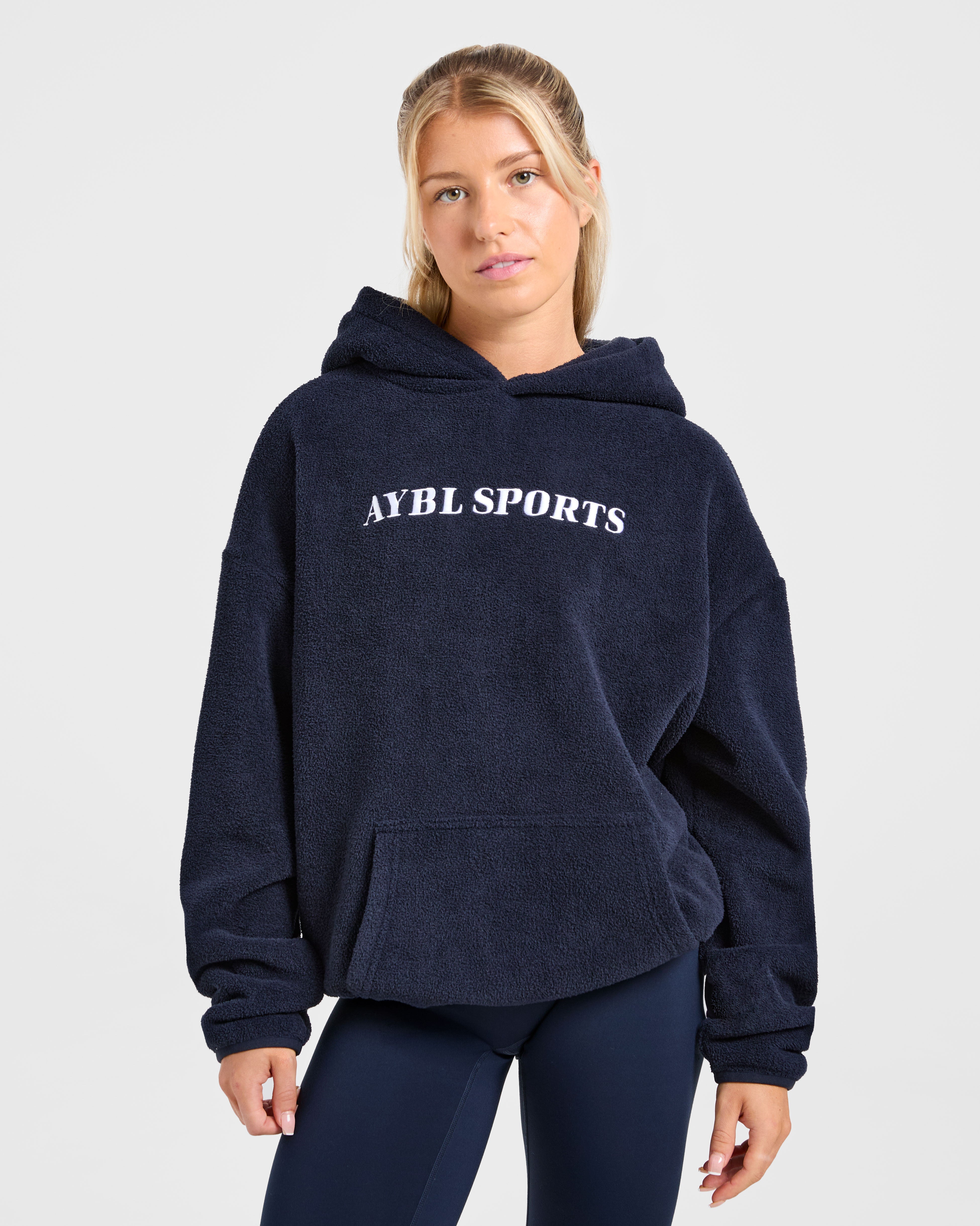 Sudadera de Felpa Oversized AYBL Sports - Azul Marino