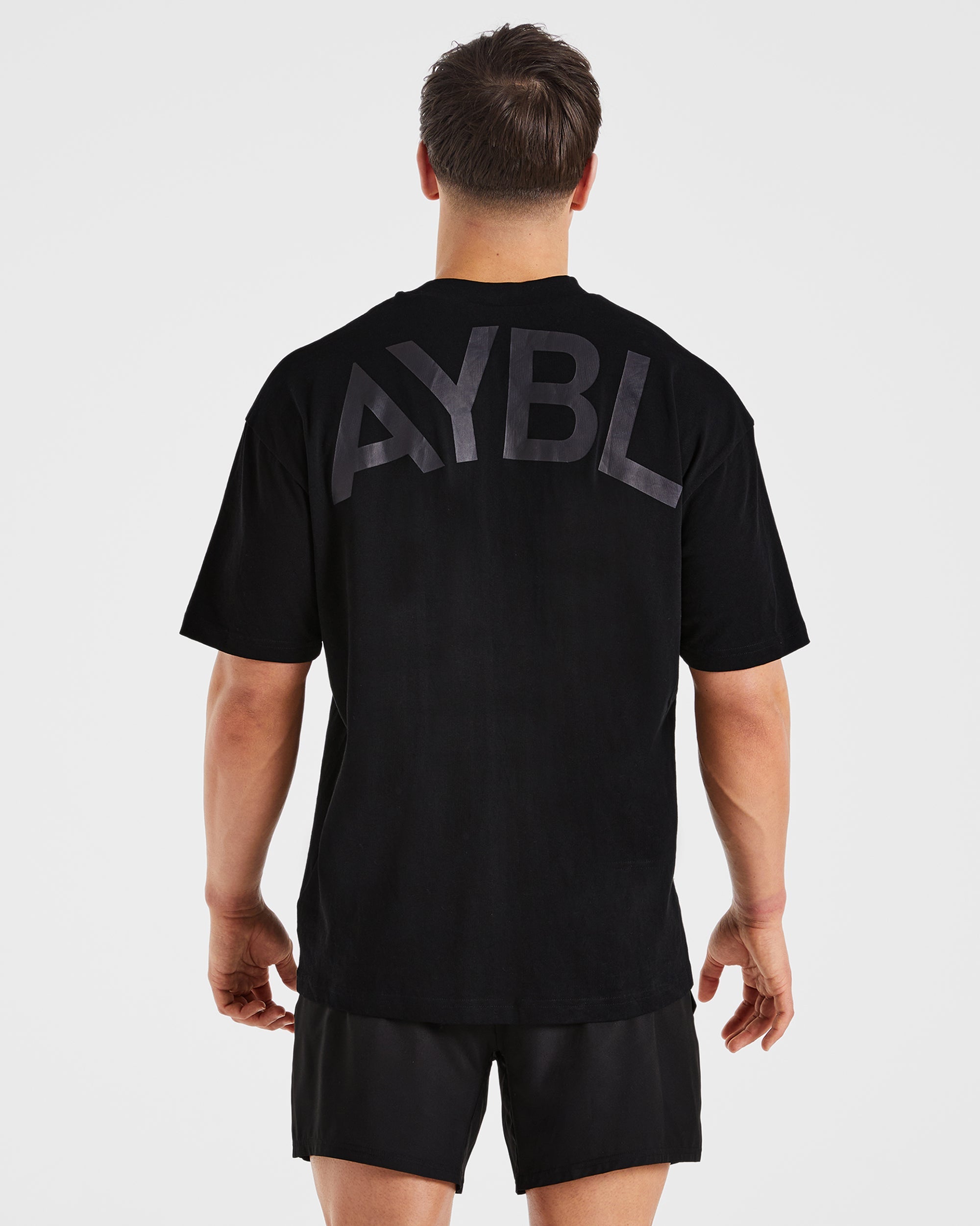 Camiseta Básica Oversized - Negro