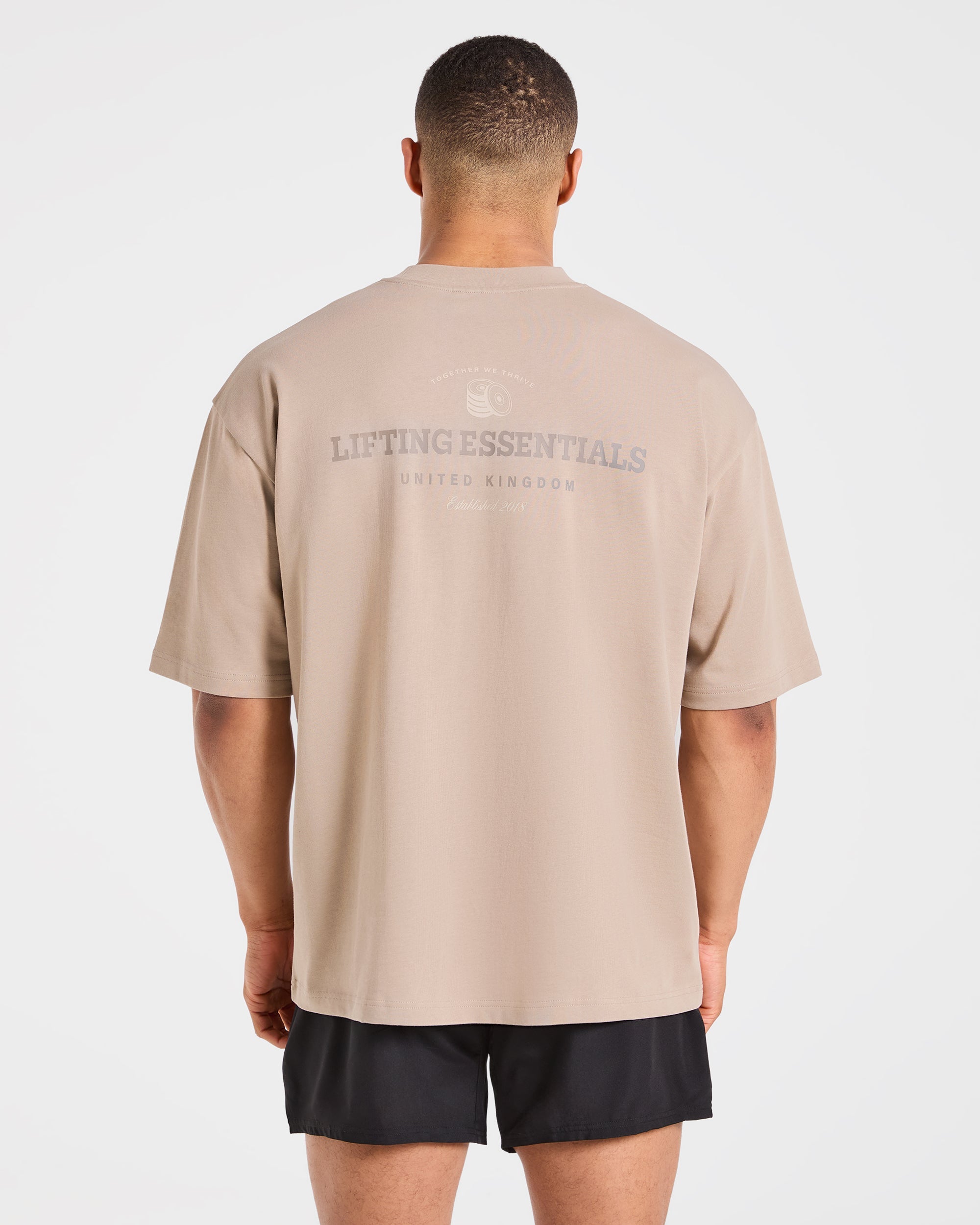 Camiseta Oversized Essentials Apex - Niebla Profundo