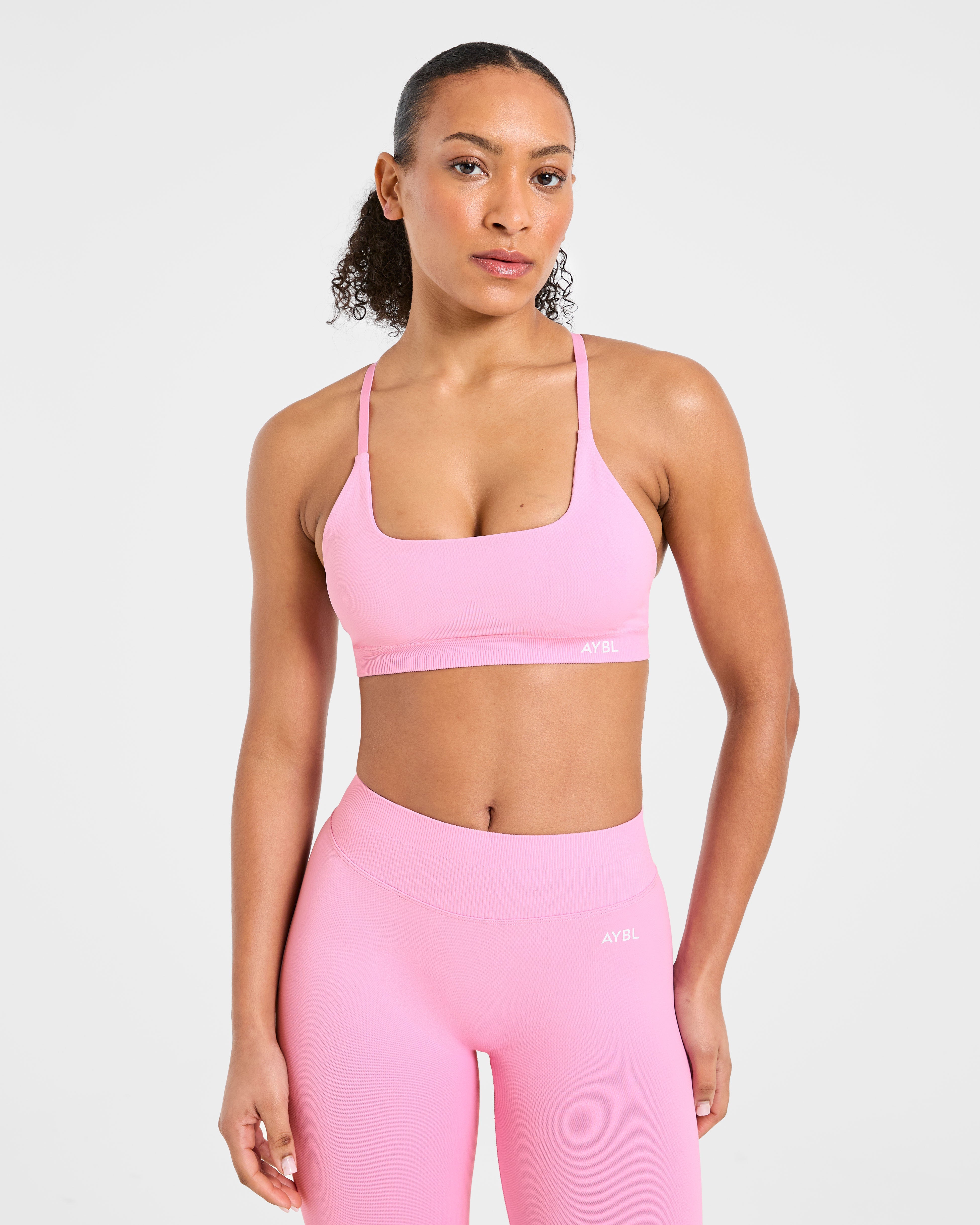 Sports Bra sin costuras Enhance - Rosa azúcar