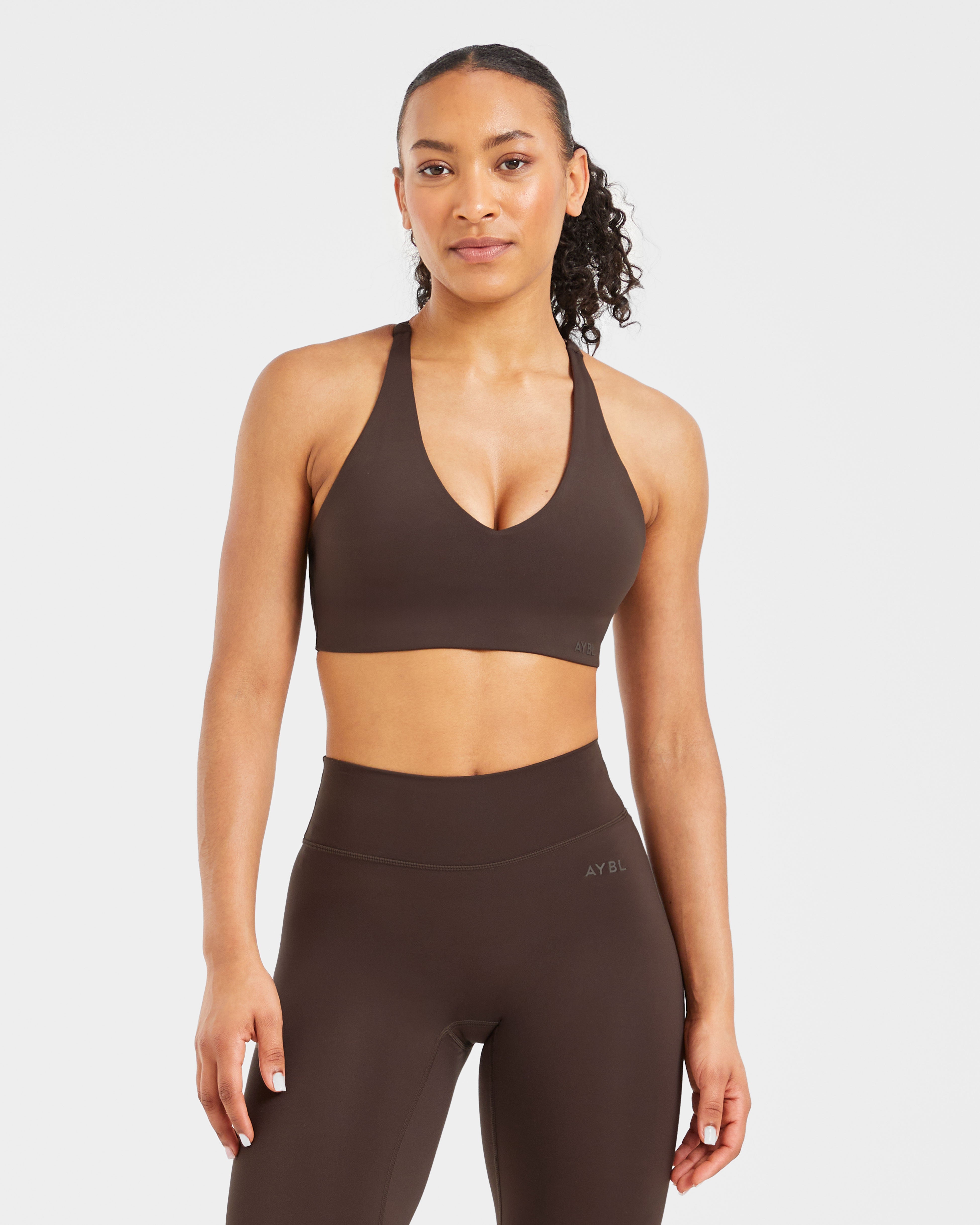 Sports Bra Básico - Café Marrón
