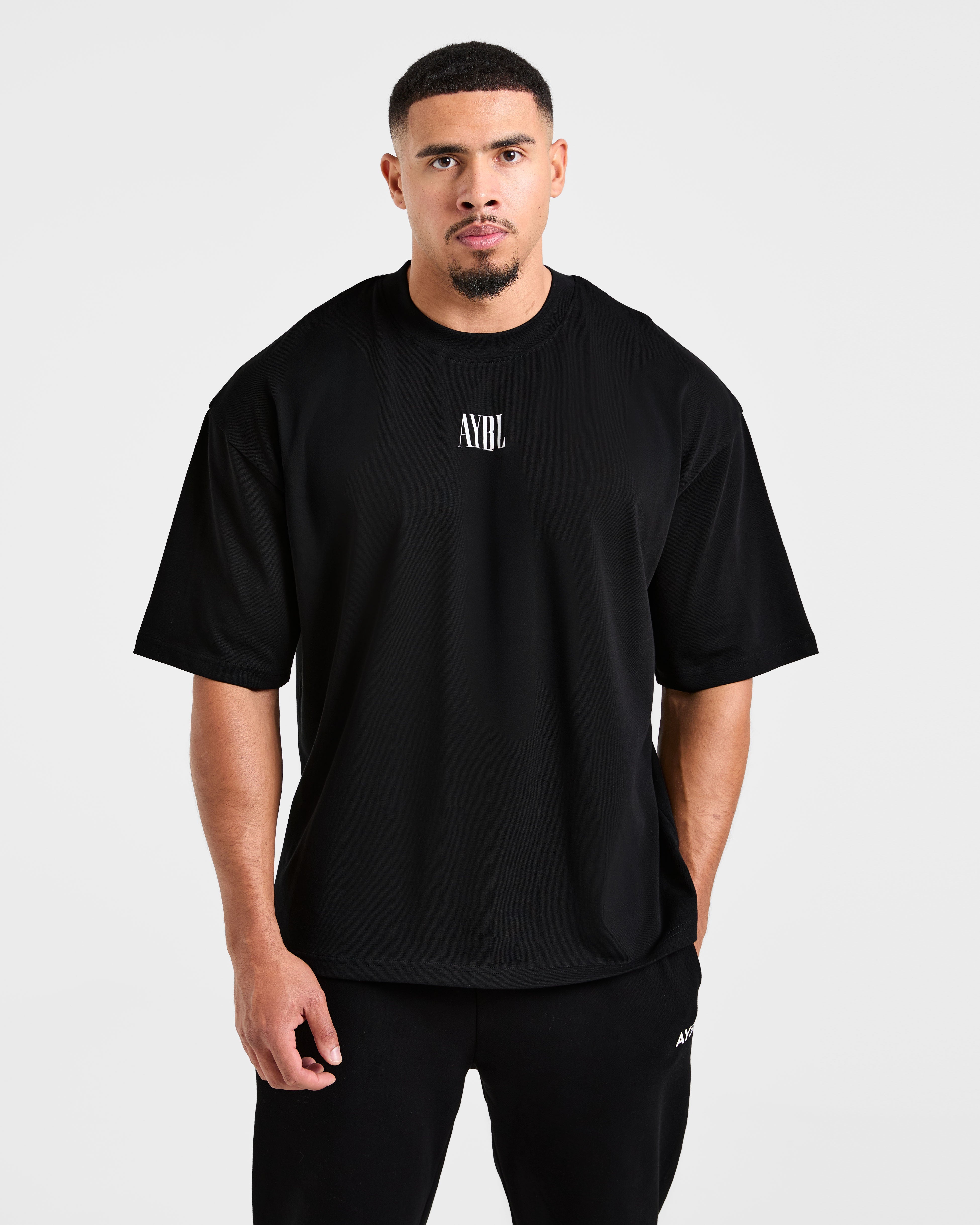 Camiseta Oversized Breaking Weights - Negro