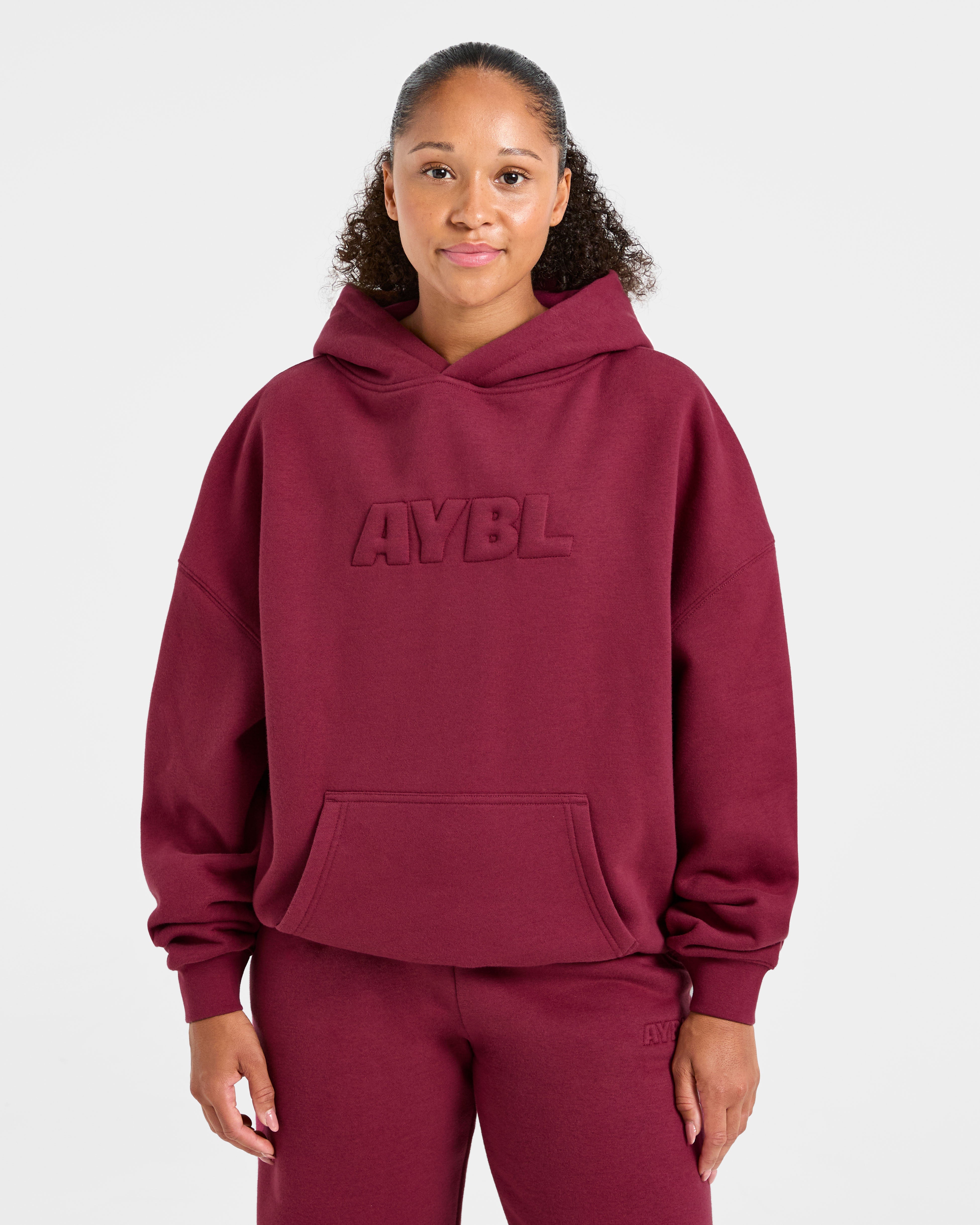 Sudadera Clásica Acolchada Grande - Raspberry Apagado