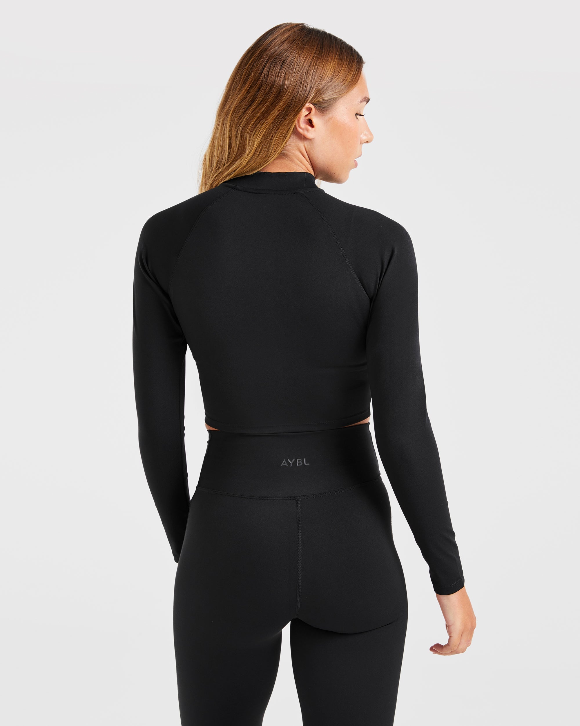 Chaqueta Sculpt Wrap con Cierre de Botón - Negro