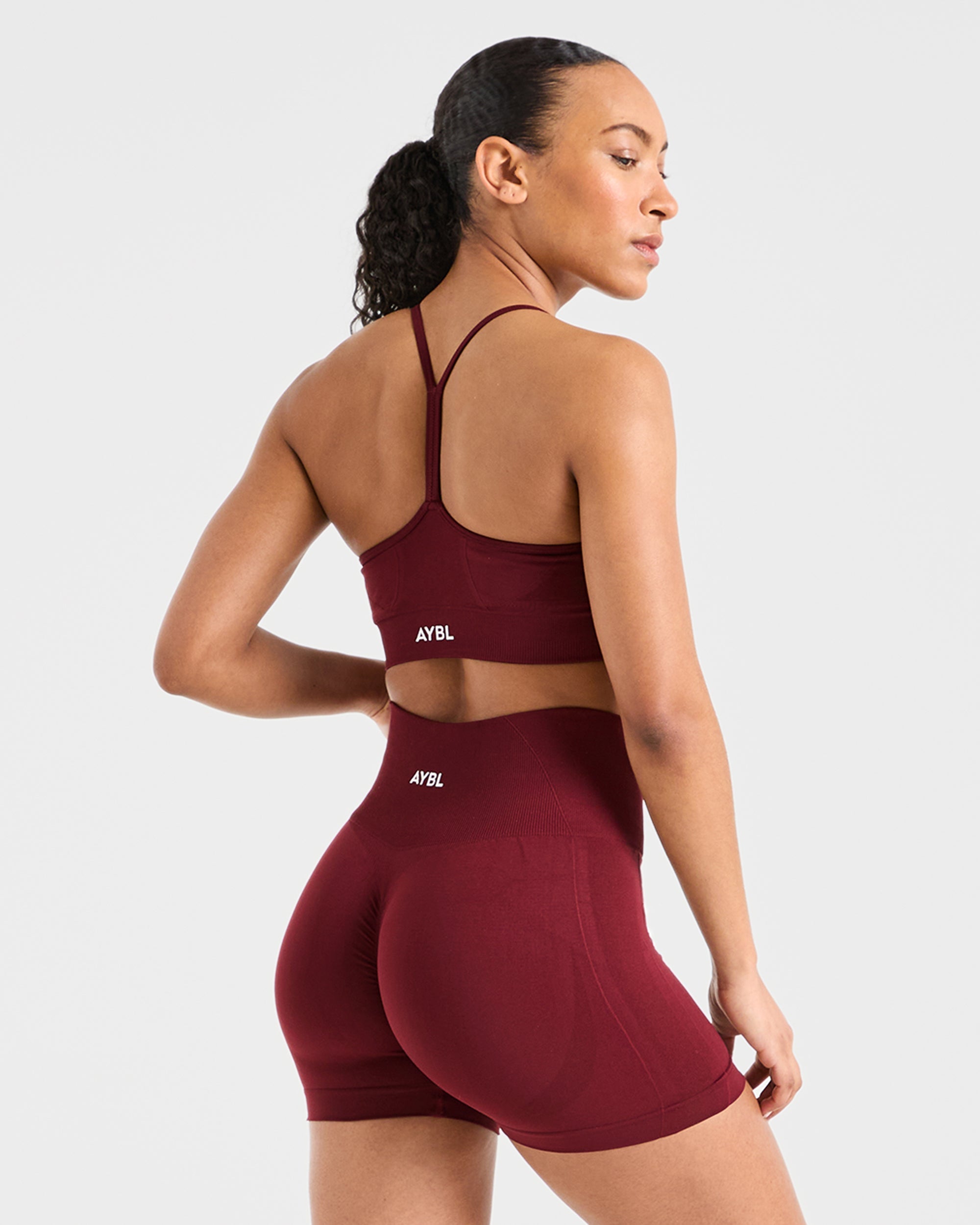 Empower Bra Deportivo Sin Costuras - Rojo Vino