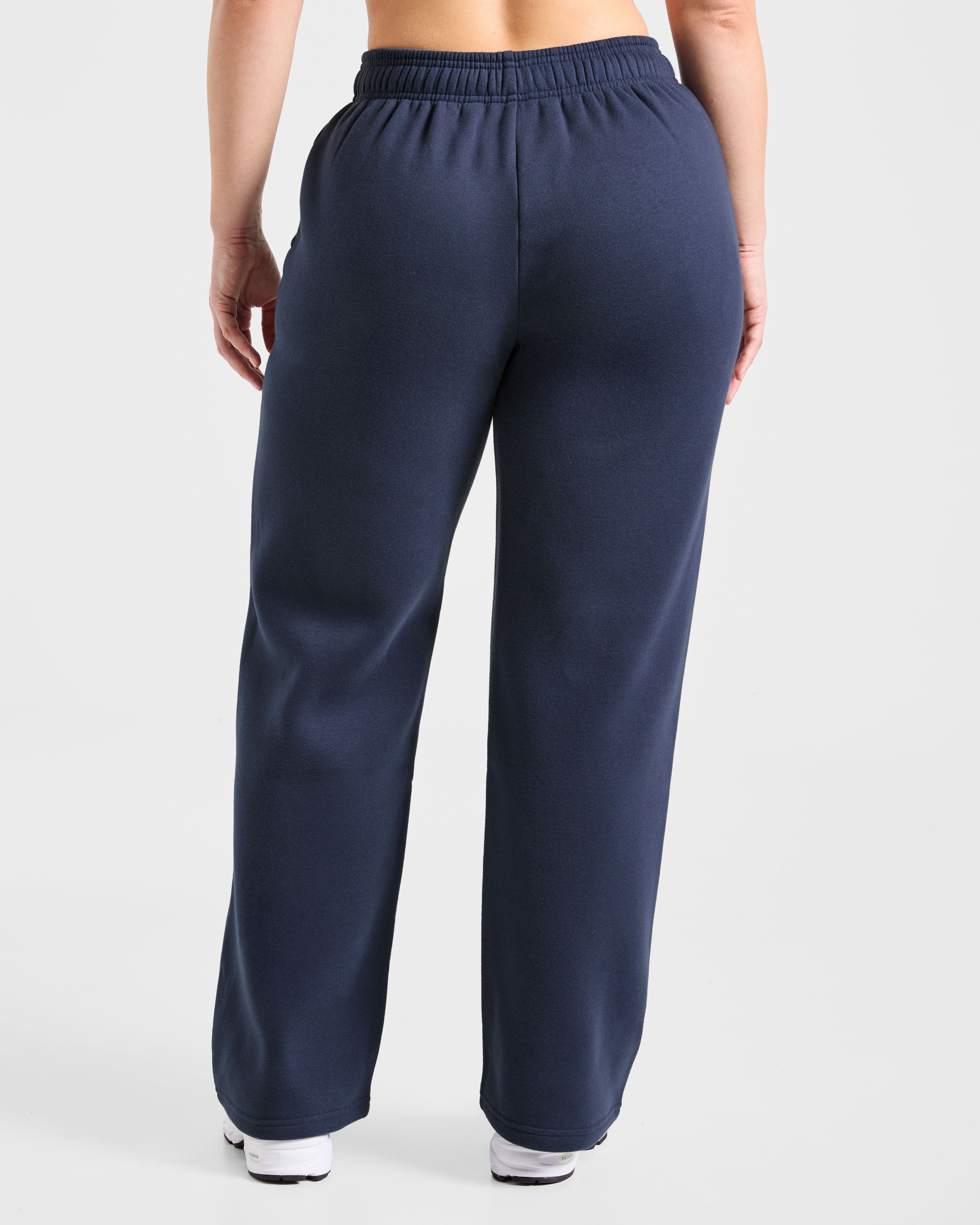 Pantalones Jogger de Pierna Recta Retro Athletics - Azul Marino/Amarillo
