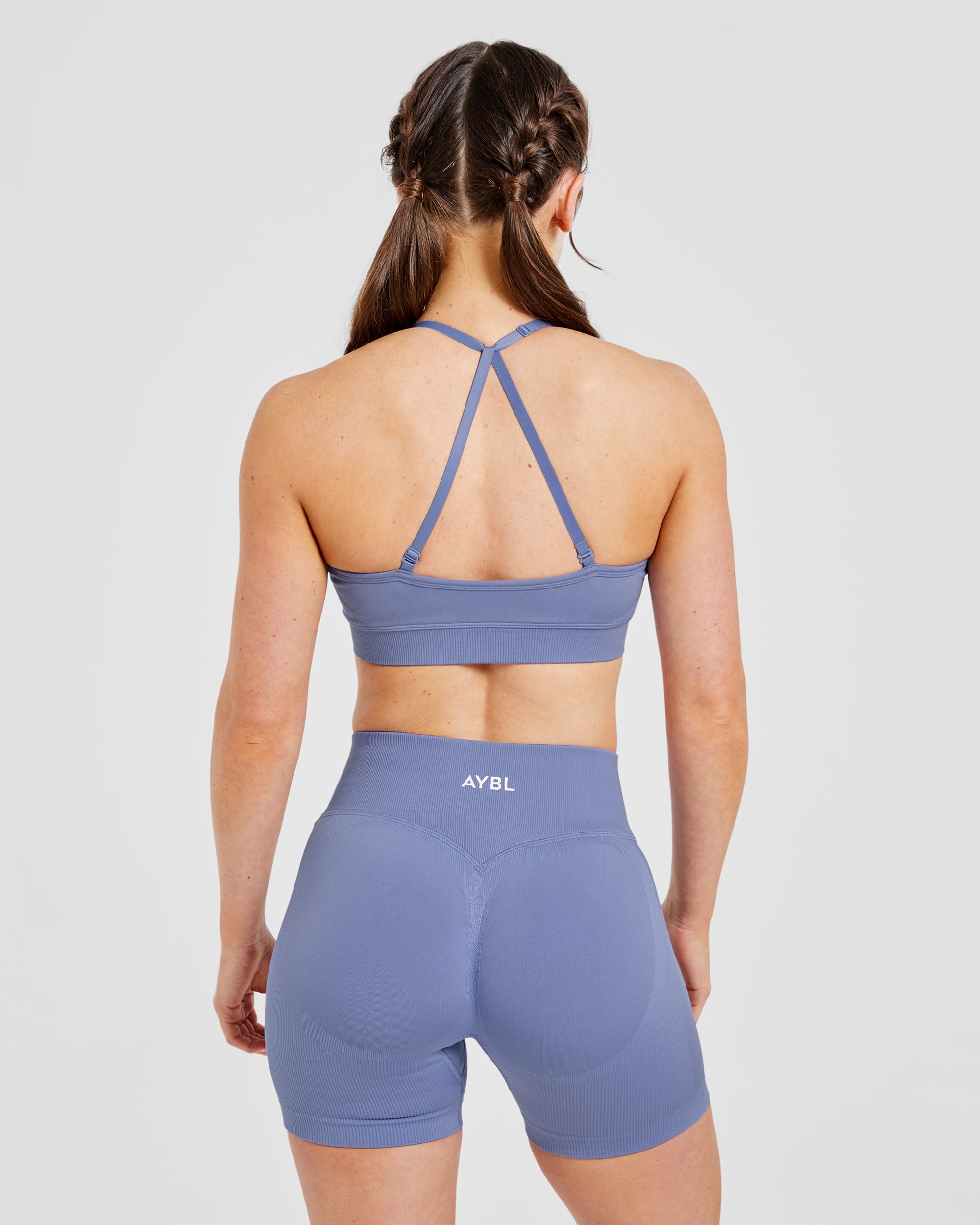 Adapt Sports Bra Sin Costuras - Azul Iris