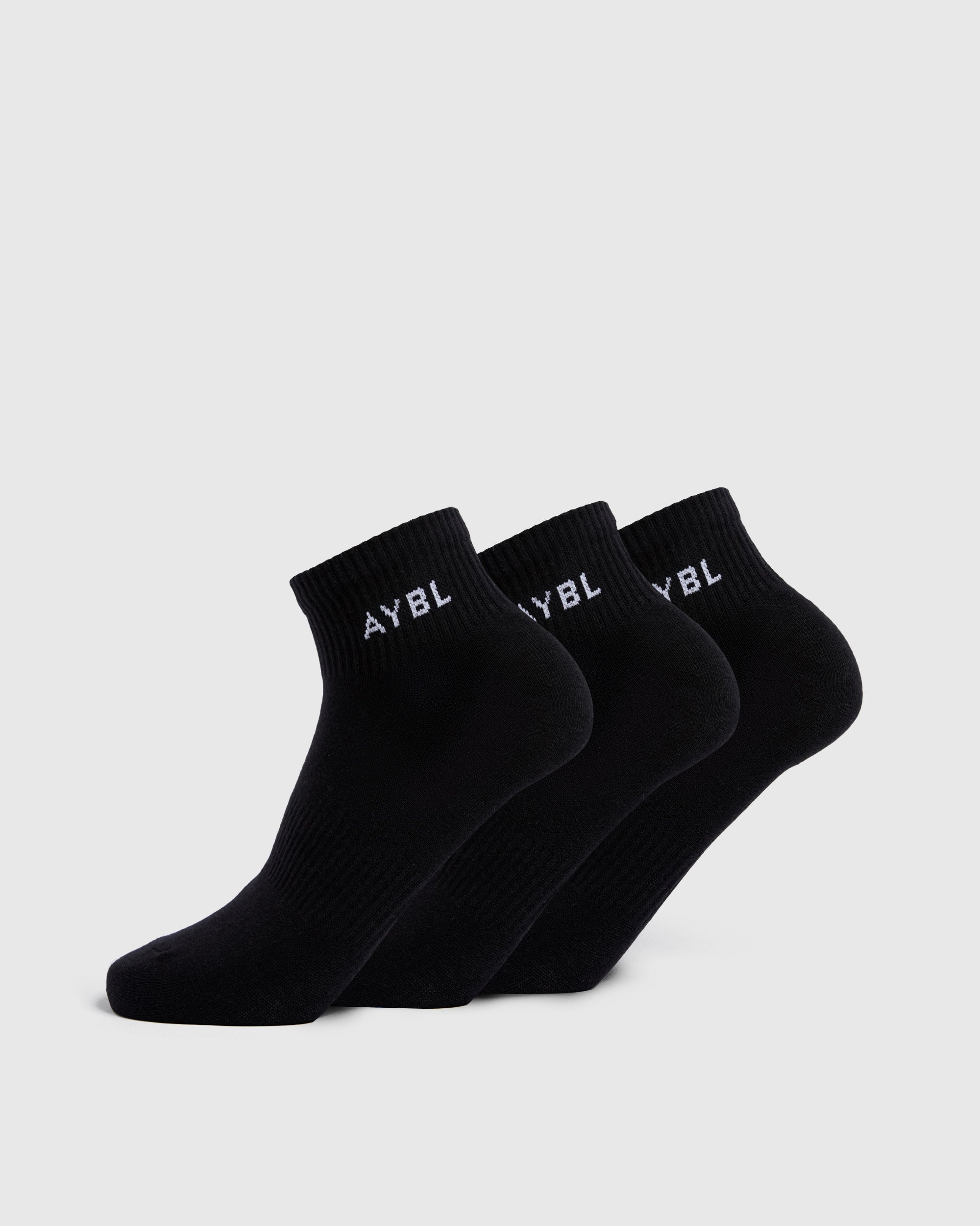 Calcetines para el día a día (3 unidades) - Negro