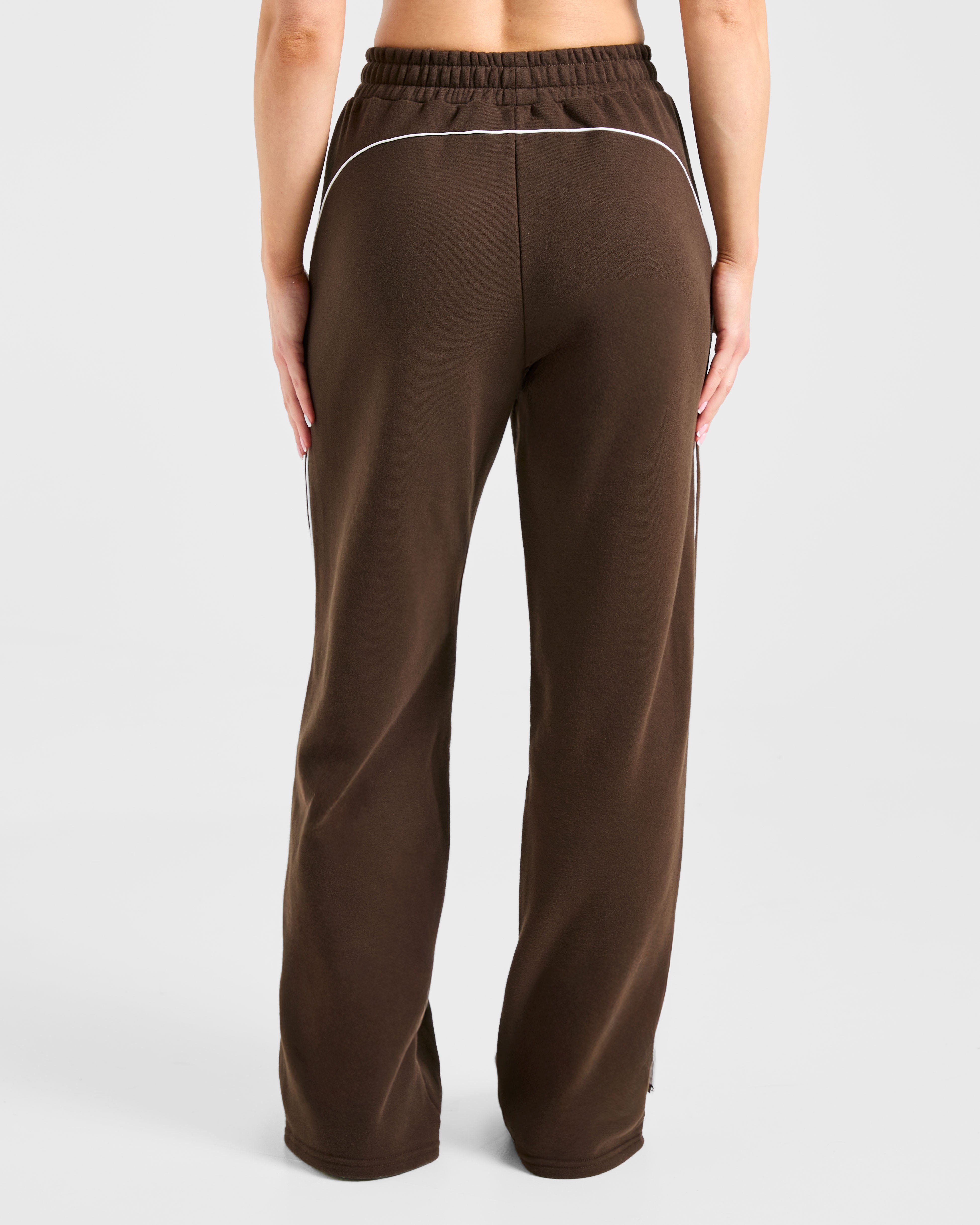Pantalones Jogger de Pierna Recta - Color Café