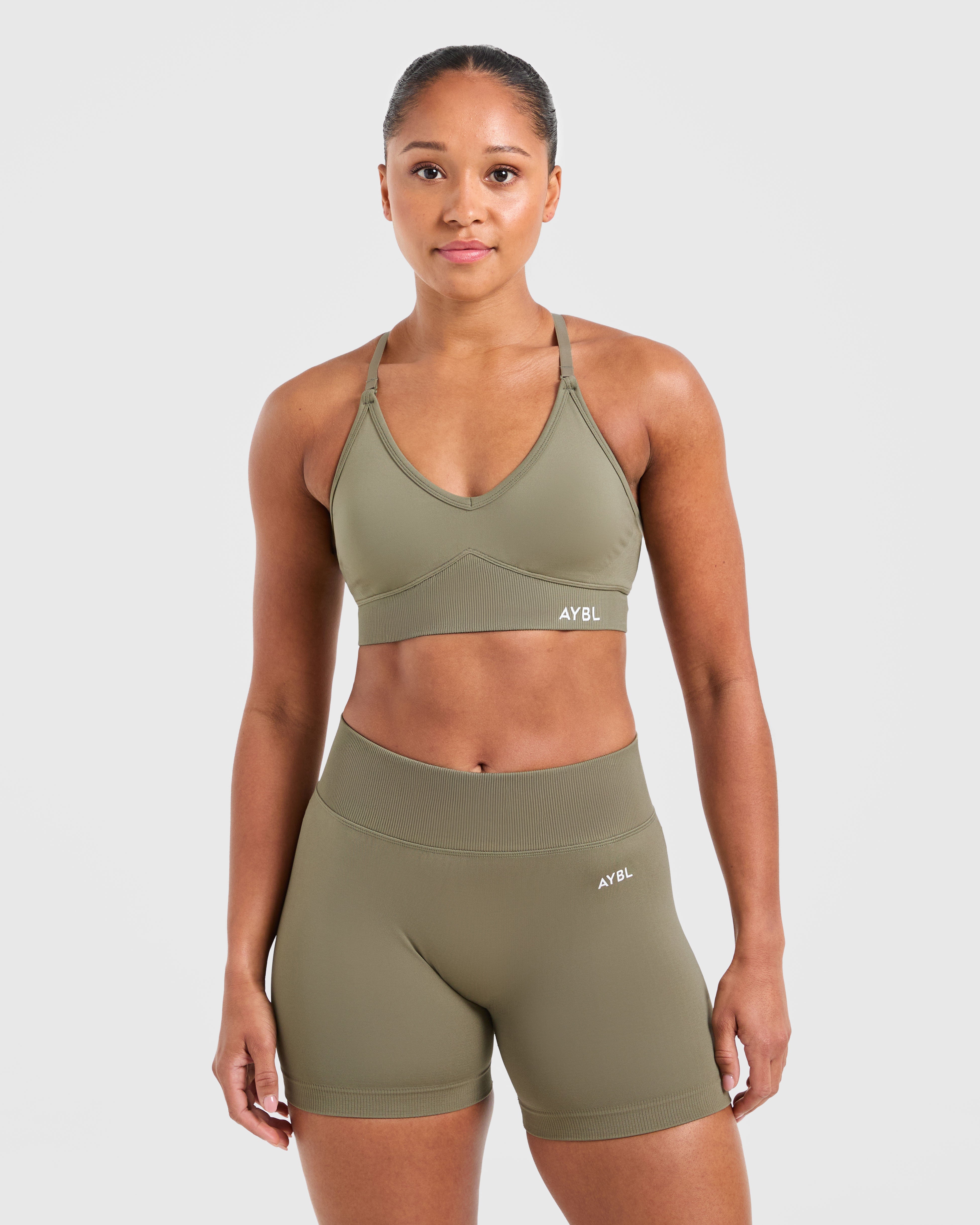 Adapt Sports Bra Sin Costuras - Oliva Apagado