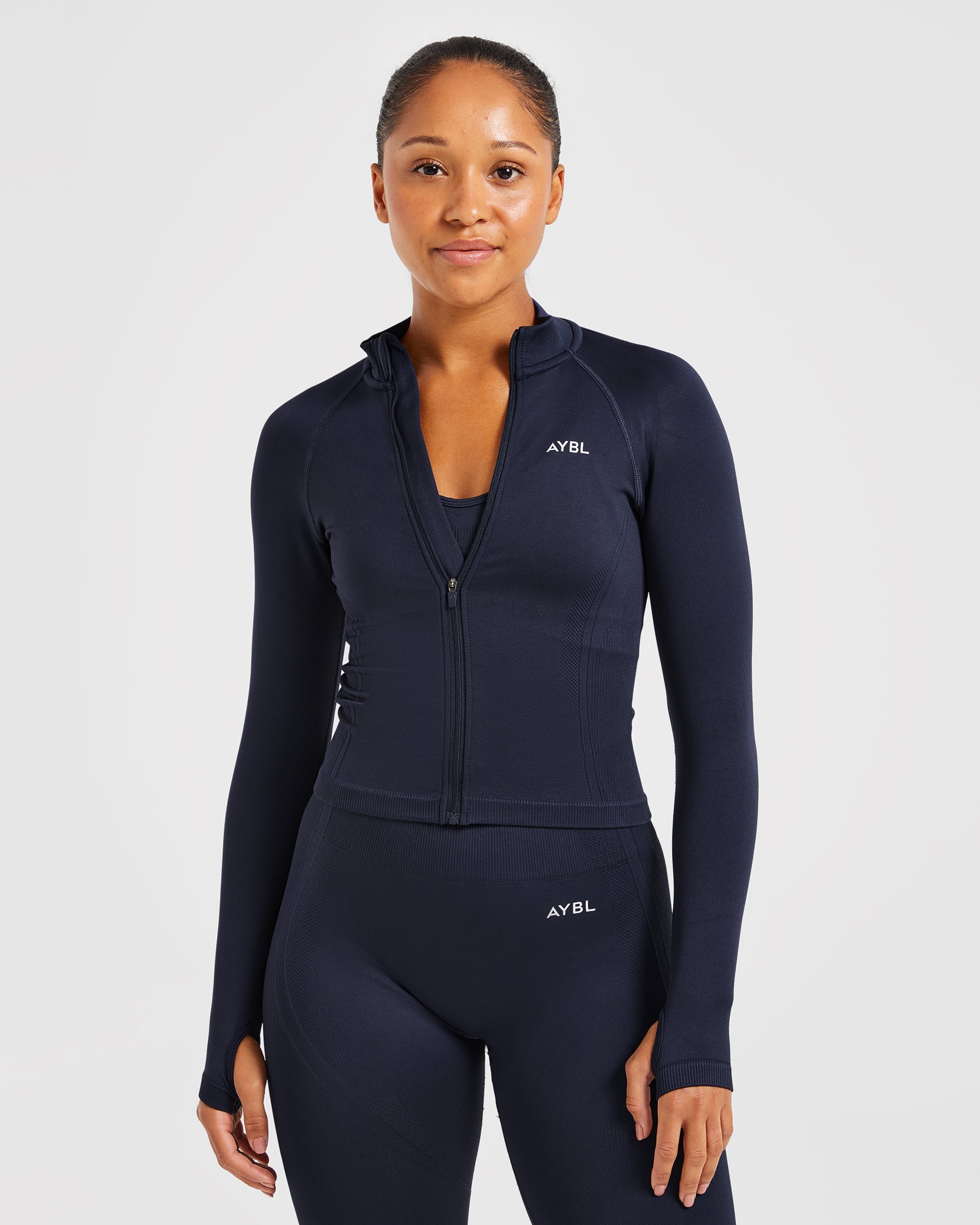 Chaqueta sin costuras con cremallera Balance V3 - Azul marino