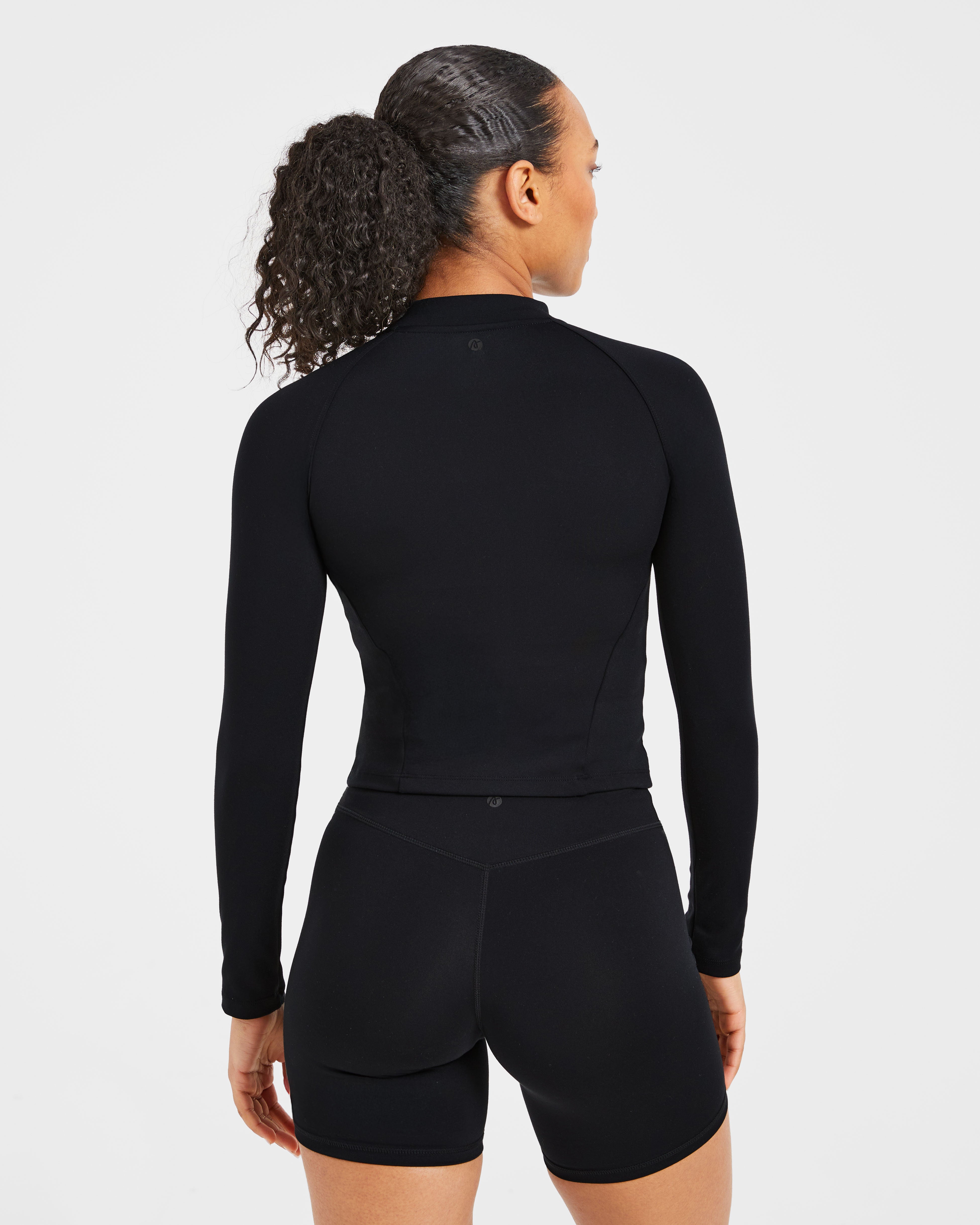 Chaqueta con cremallera Staple - Negro