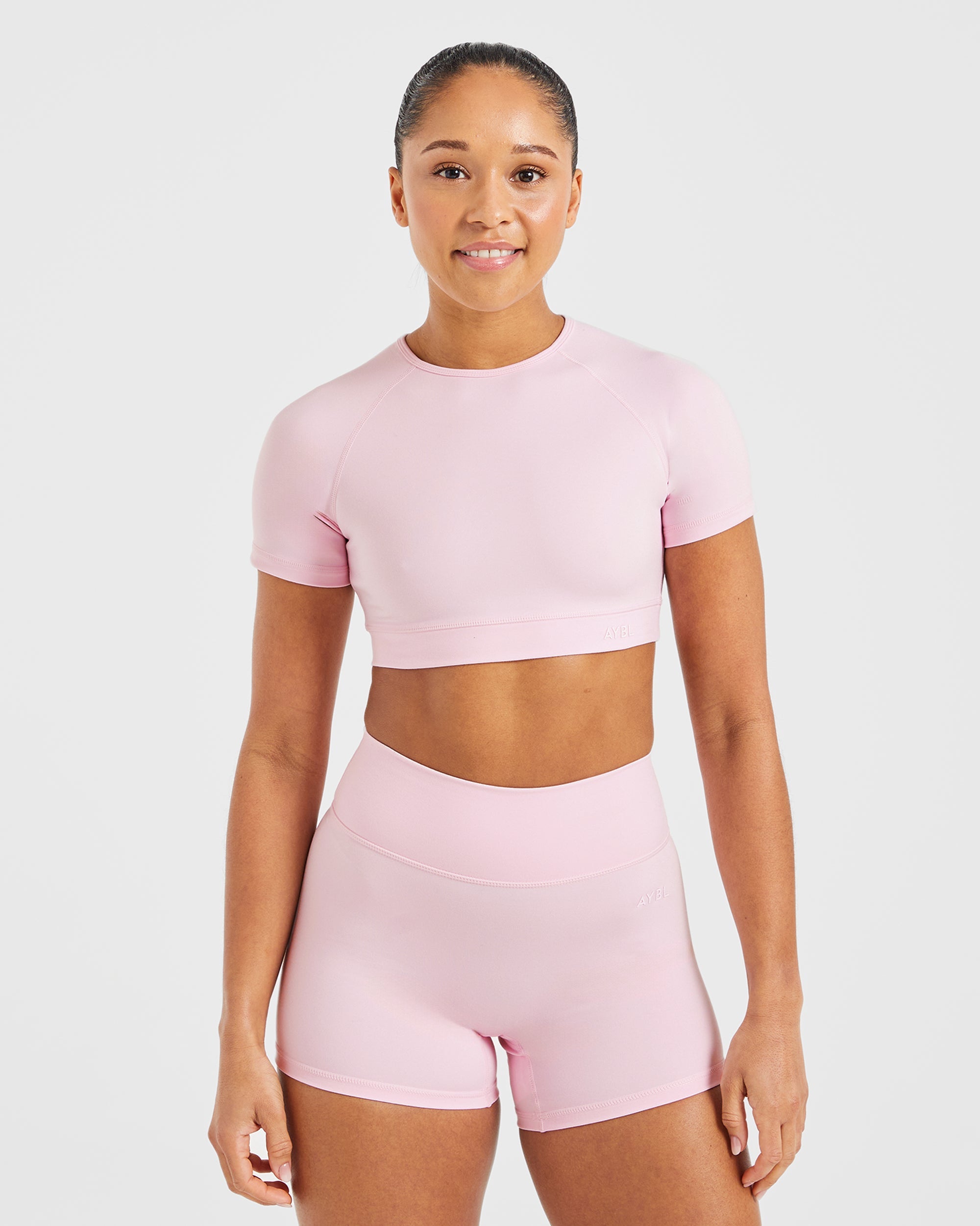 Crop Top Fundamental - Rosa Pastel