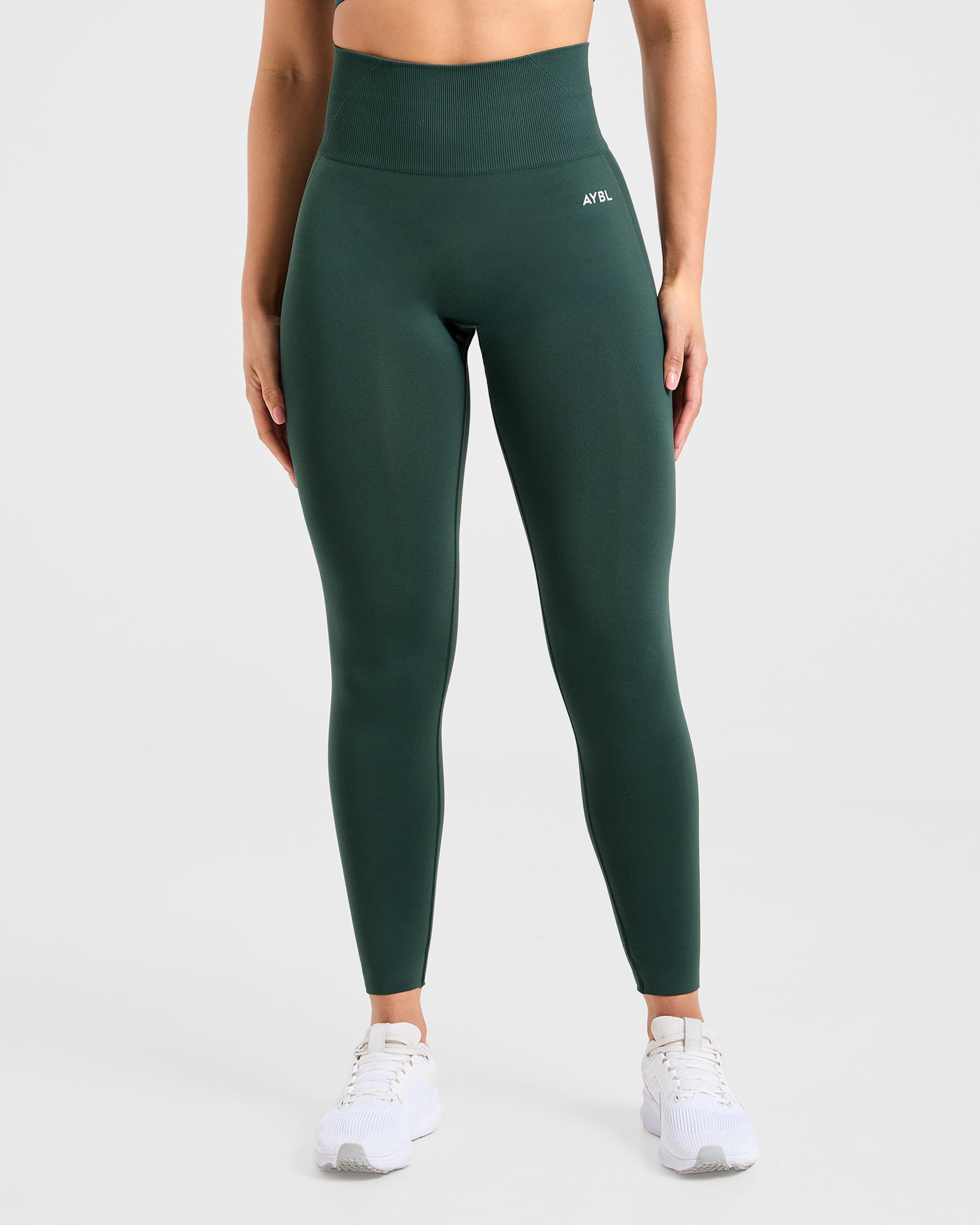 Empower Leggings Sin Costuras - Verde Oscuro