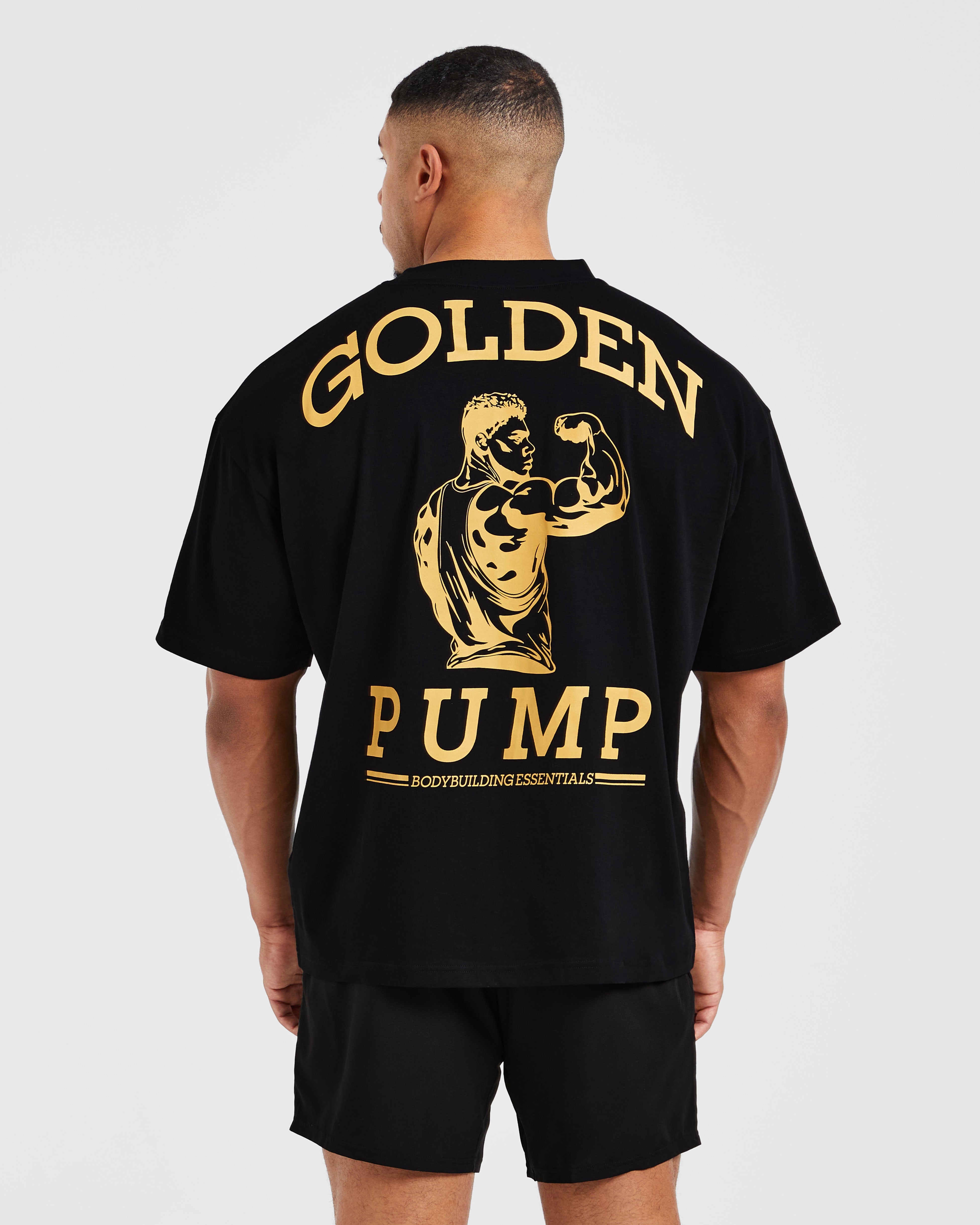 Camiseta Oversized Wesley Vissers X Golden Pump - Negro