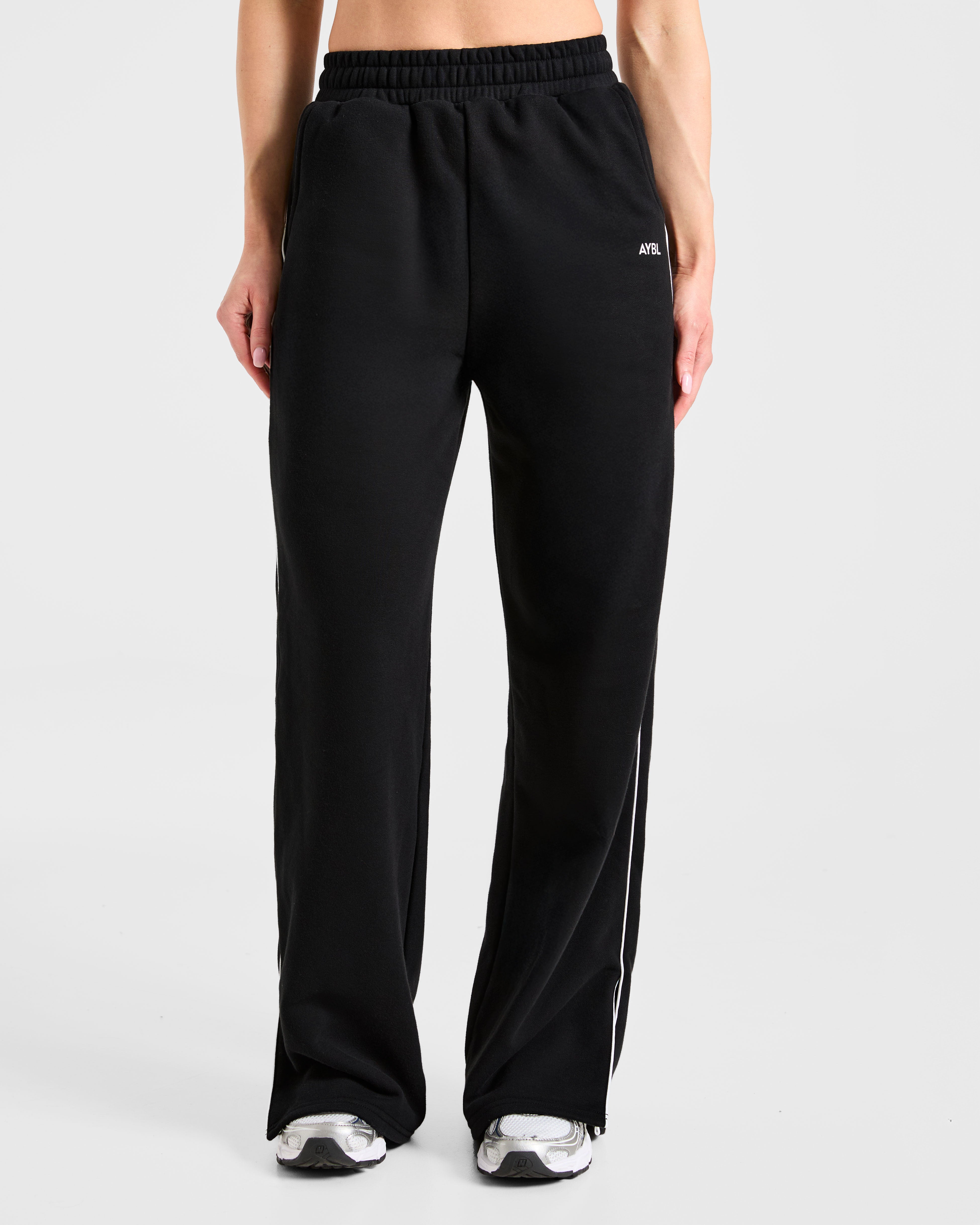 Pantalones Jogger de Pierna Recta - Negro