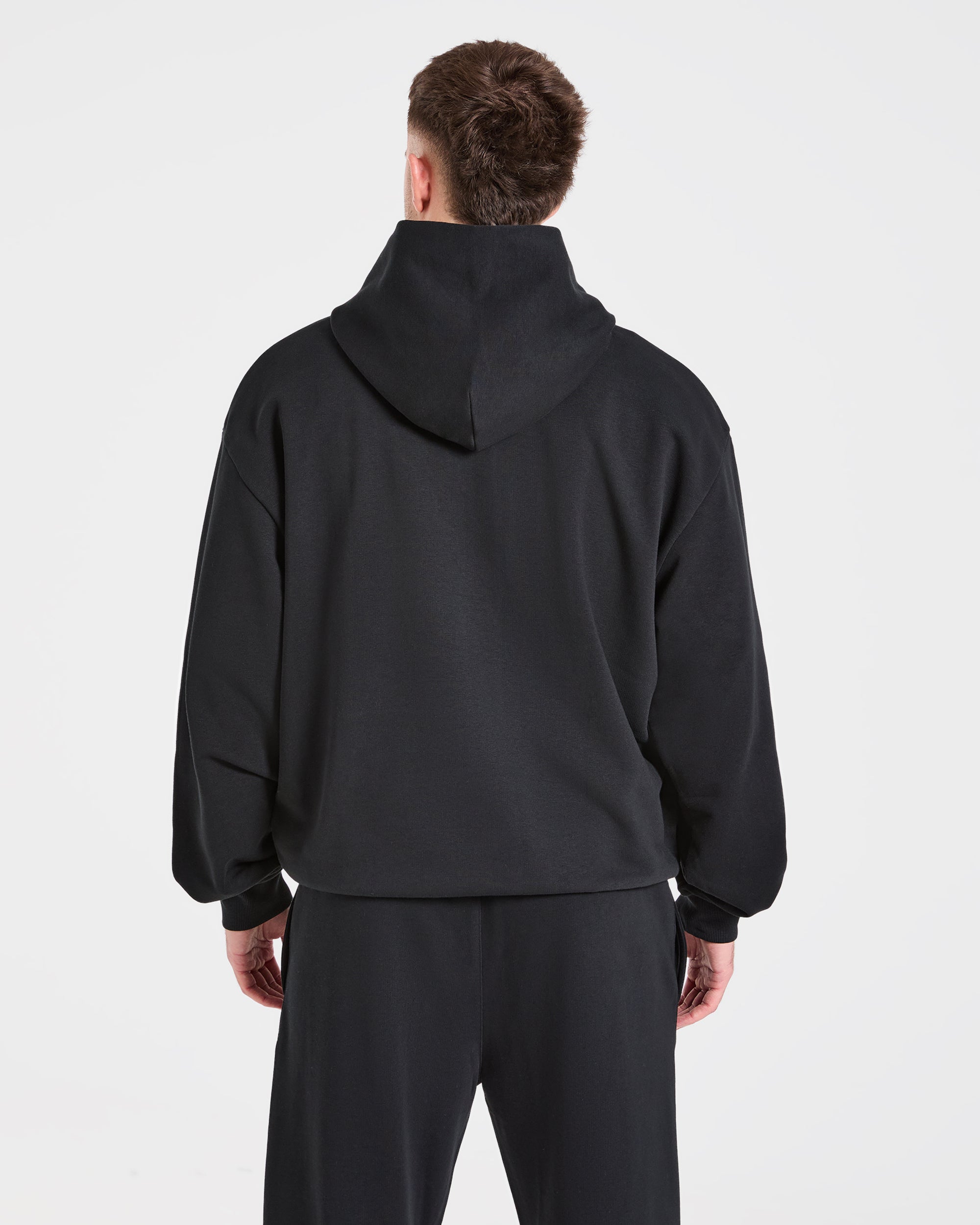 Sudadera Oversized Strength Division - Negro/Azul