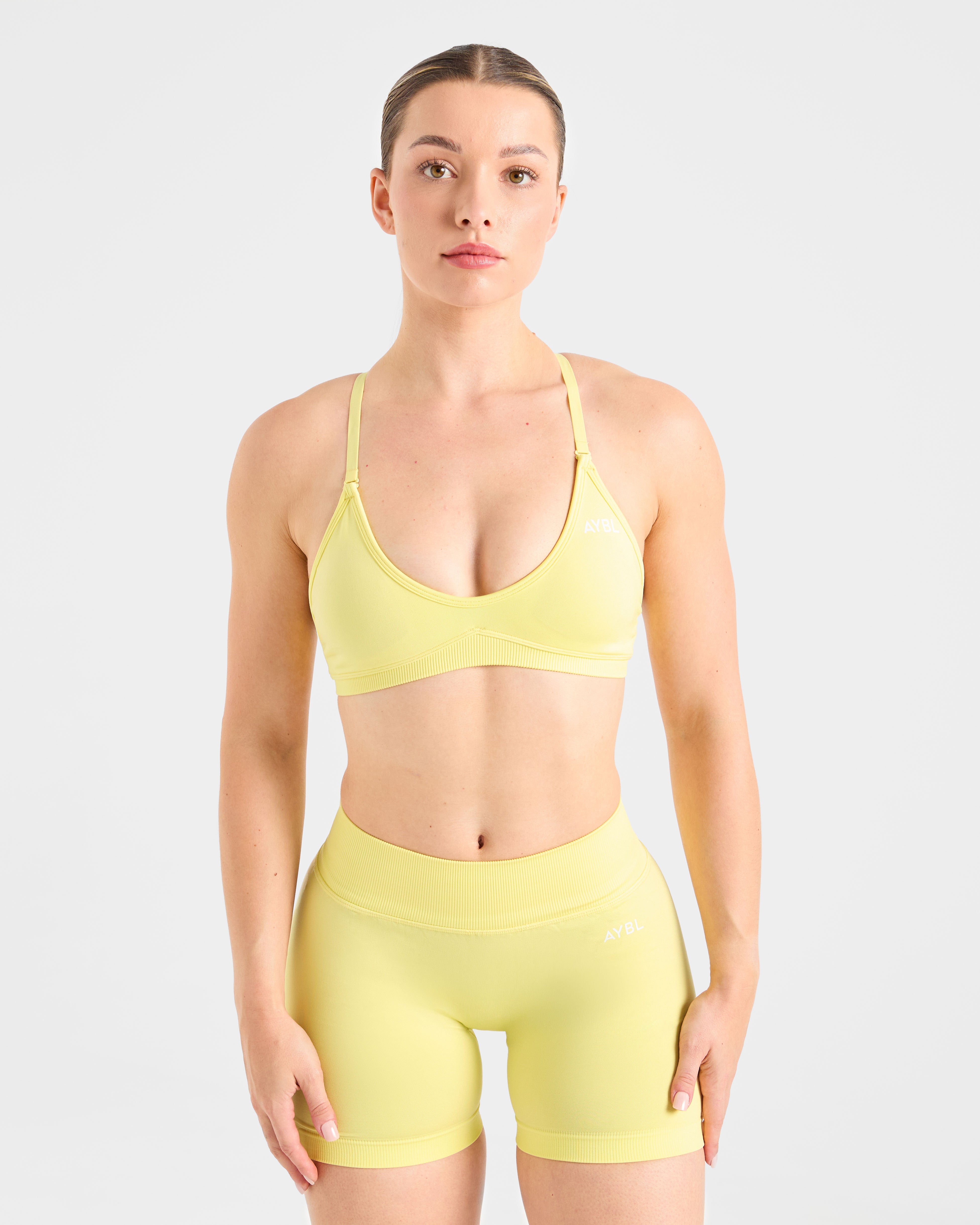 Adapt Bra Deportivo Sin Costuras con Tirantes - Amarillo Primavera