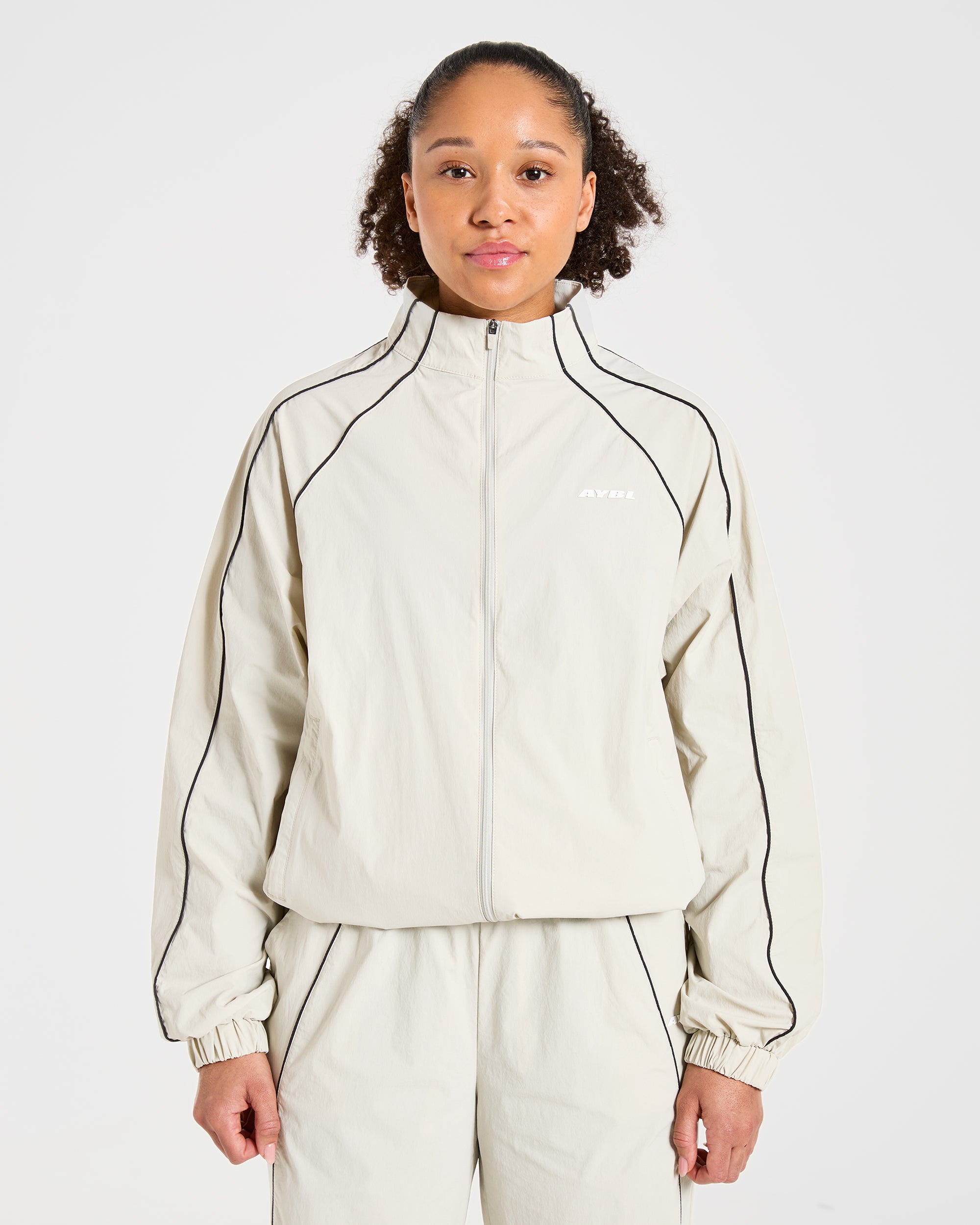 Chaqueta Retro de Pista - Blanco Oficina