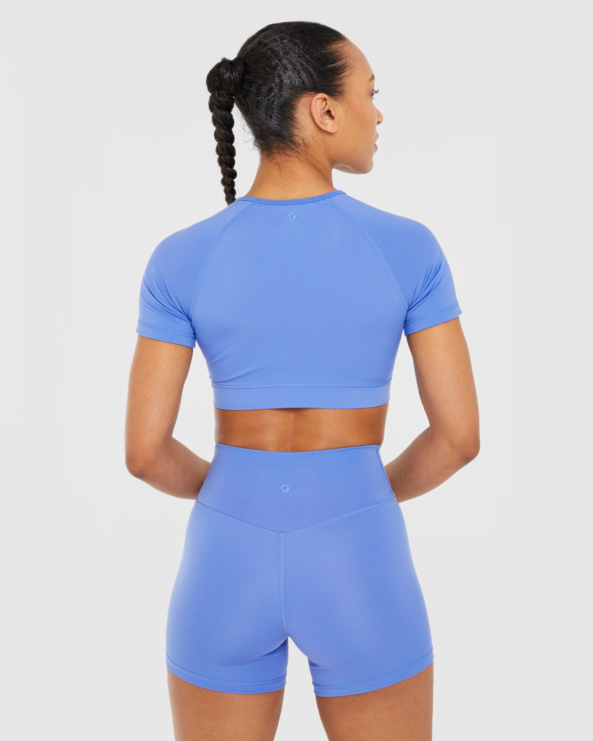 Crop Top Básico - Azul Cobalto
