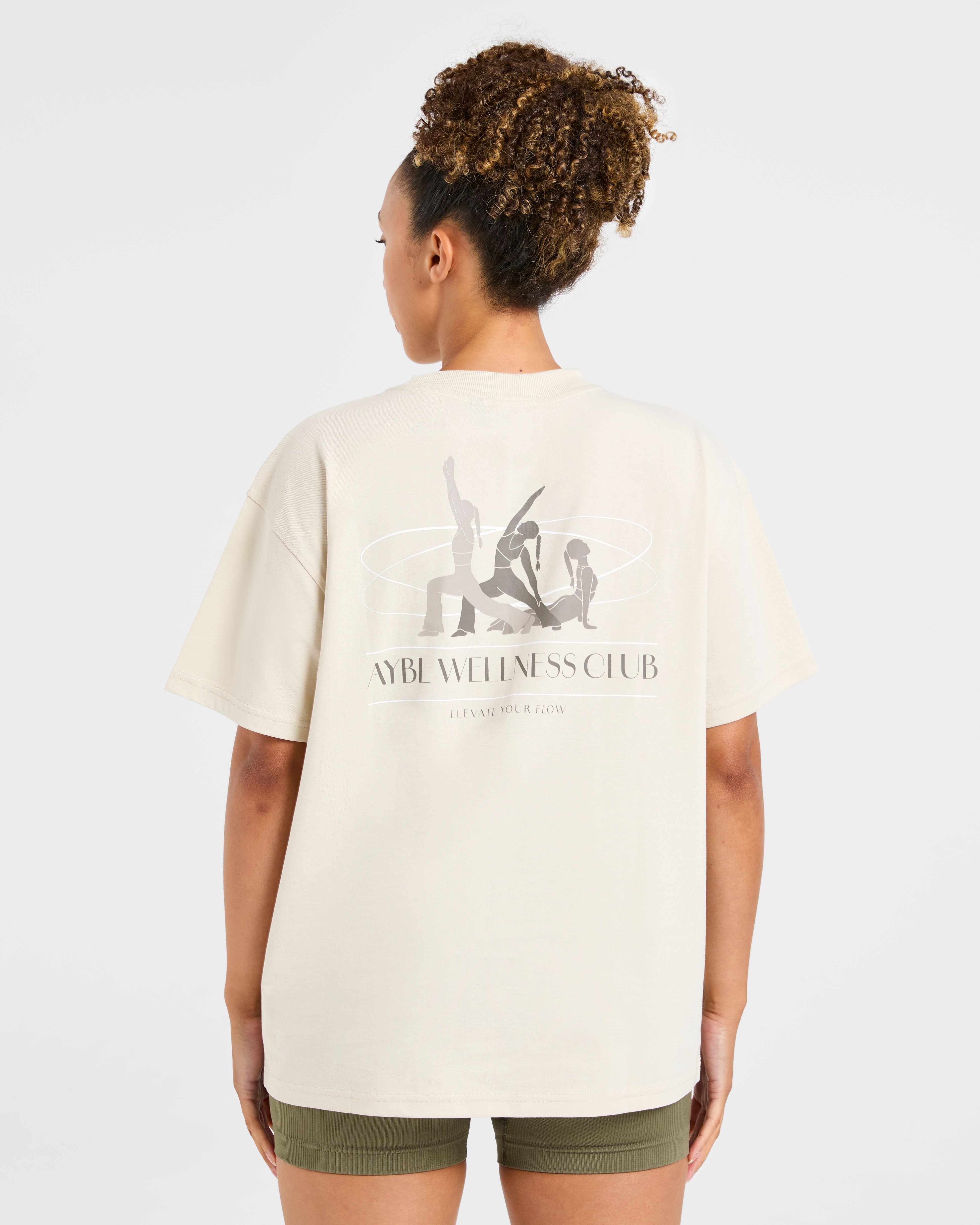 Camiseta Oversized AYBL Wellness - Beige