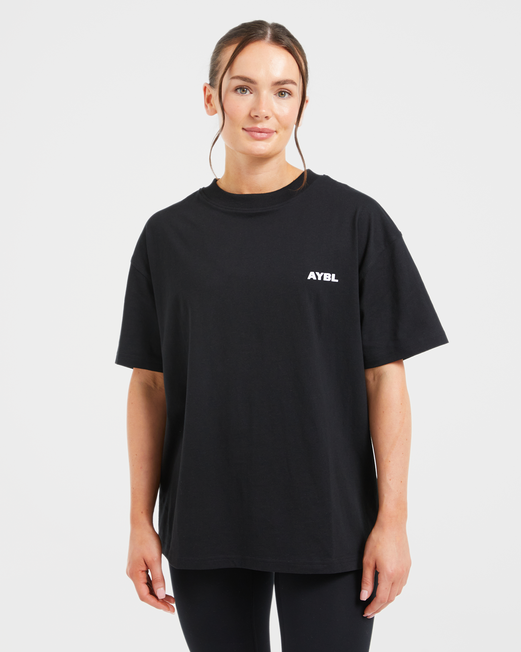 Camiseta Oversized Itálica Lift de AYBL - Negro