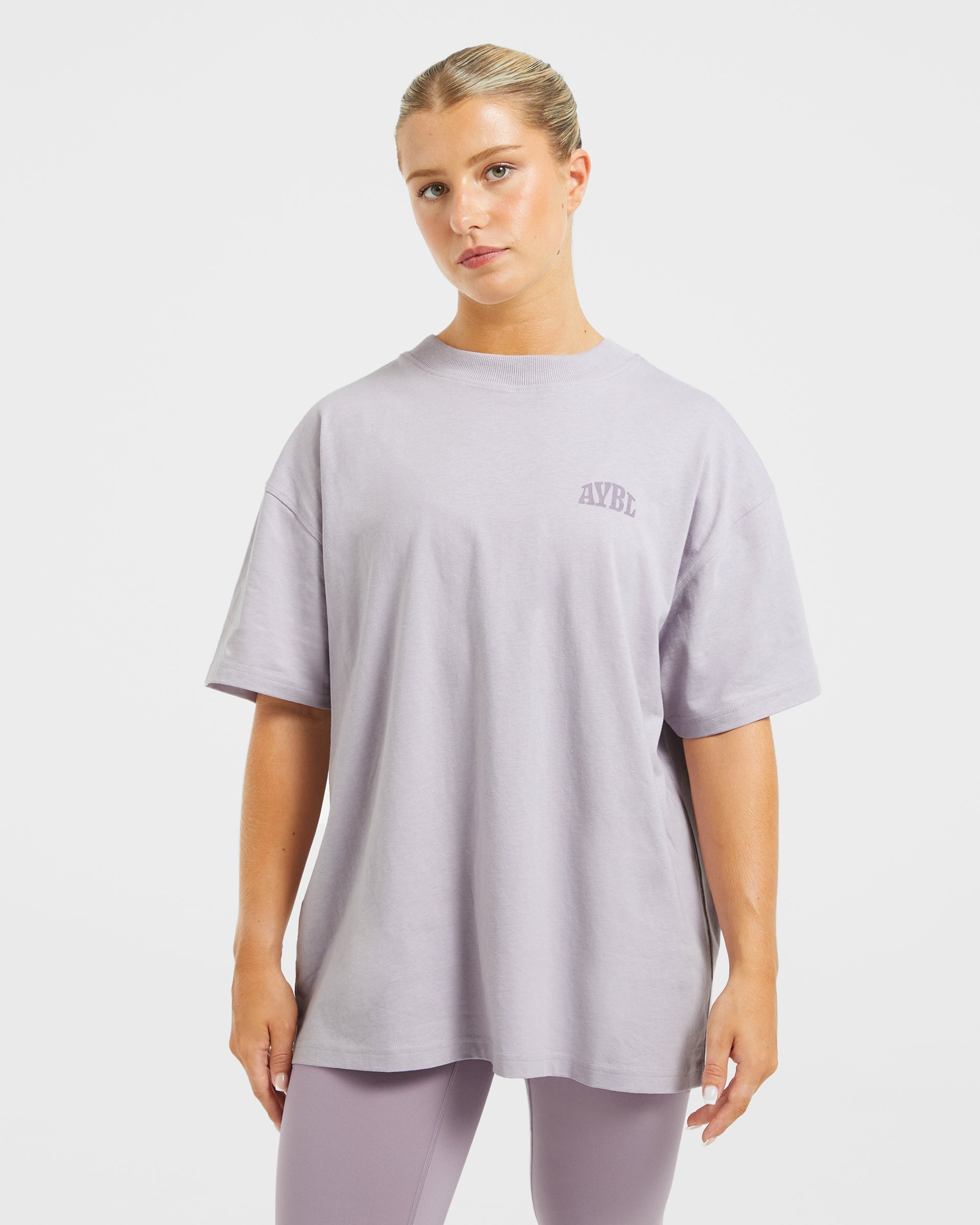Camiseta Oversized Mind Over Matter - Morado