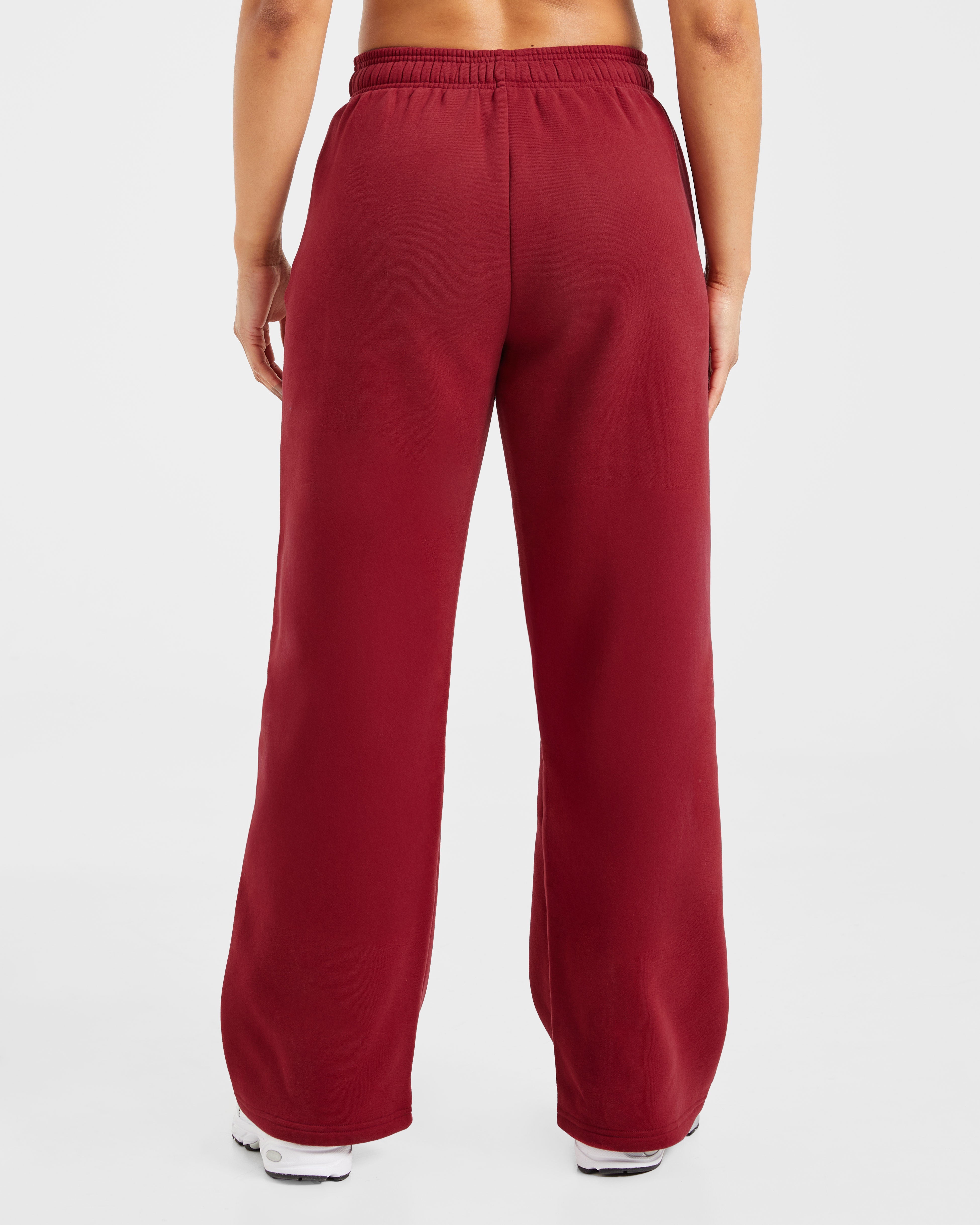 AYBL Sports Outline Joggers de Pierna Recta Oversized - Burdeos