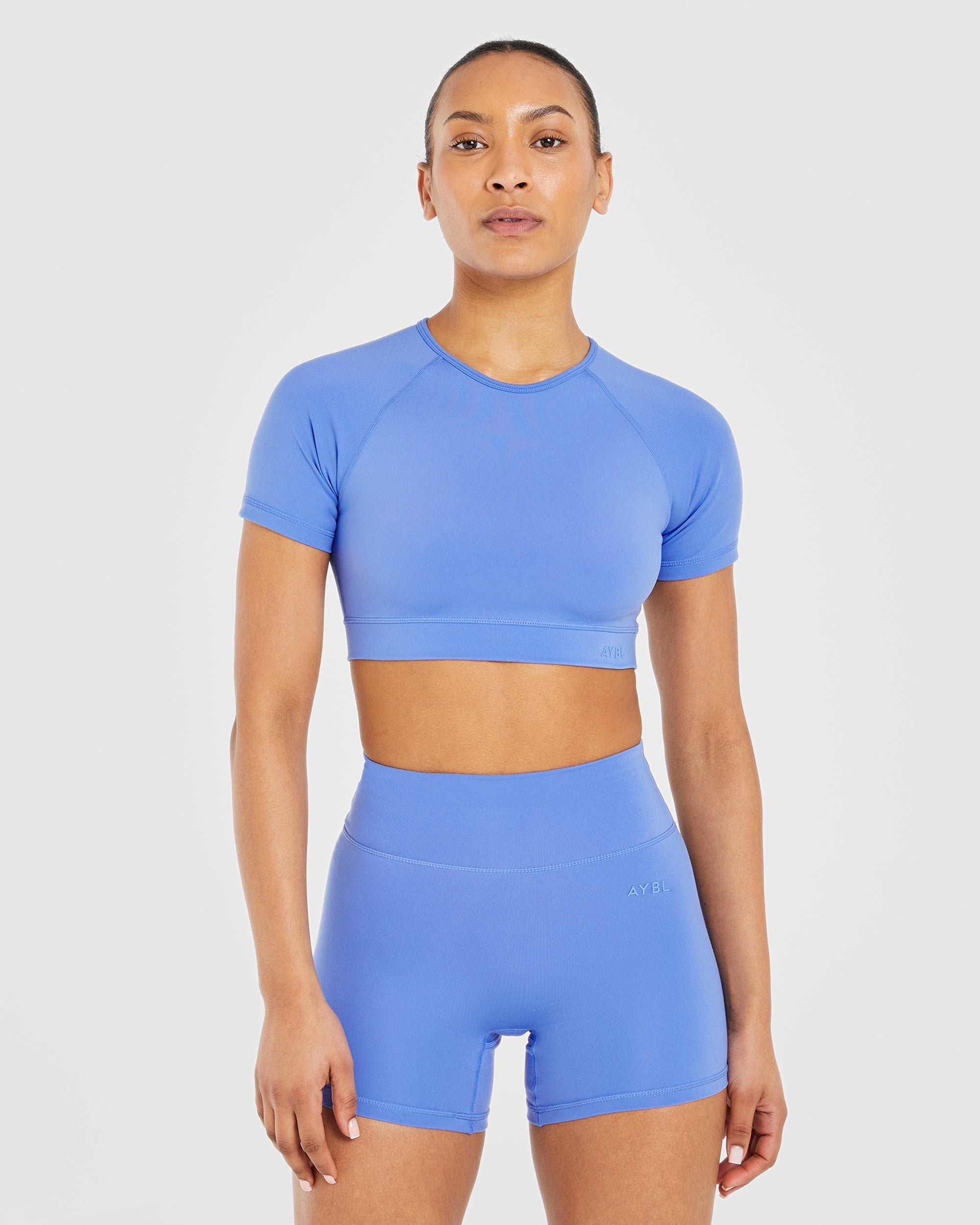 Crop Top Básico - Azul Cobalto
