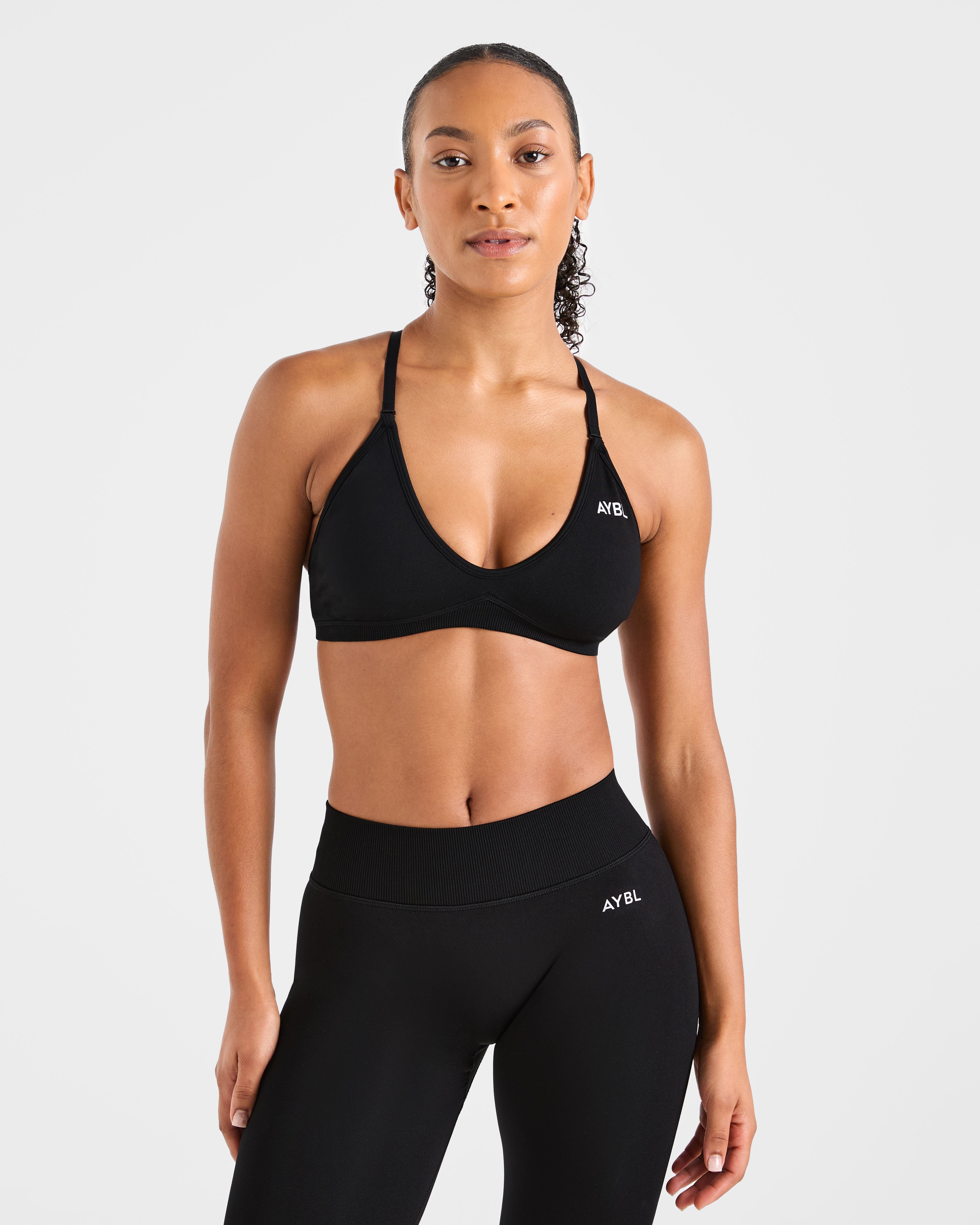 Adapt Sports Bra Sin Costuras con Tirantes - Negro