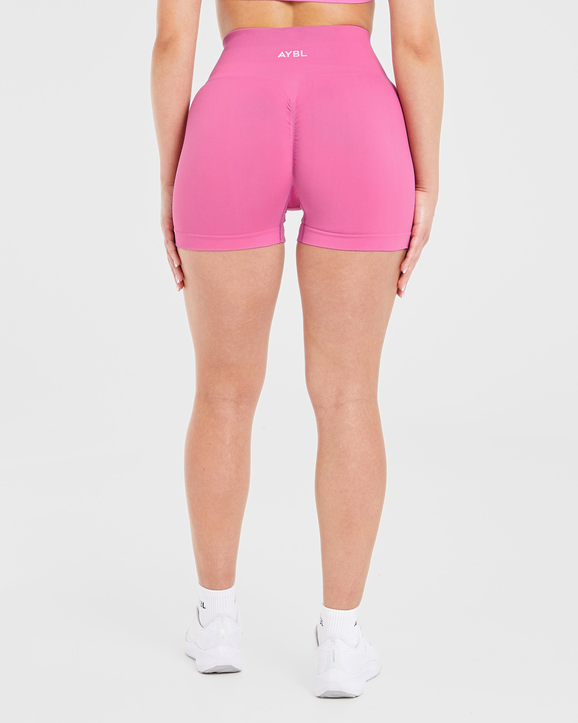 Pantalones Cortos Sin Costuras Power - Rosa