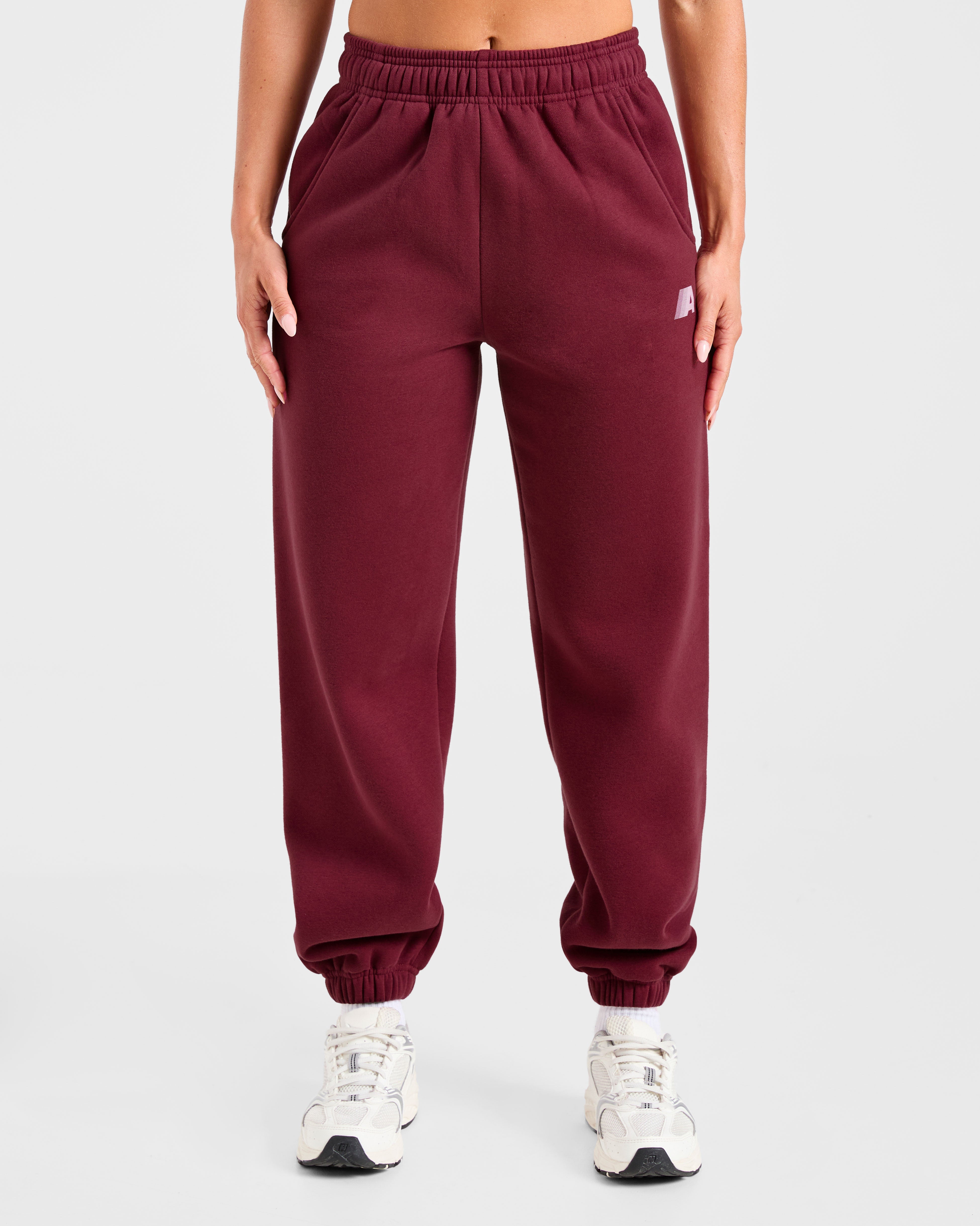 Pantalones Jogger Oversized Retro Athletics - Raspberry Profundo/Rosa