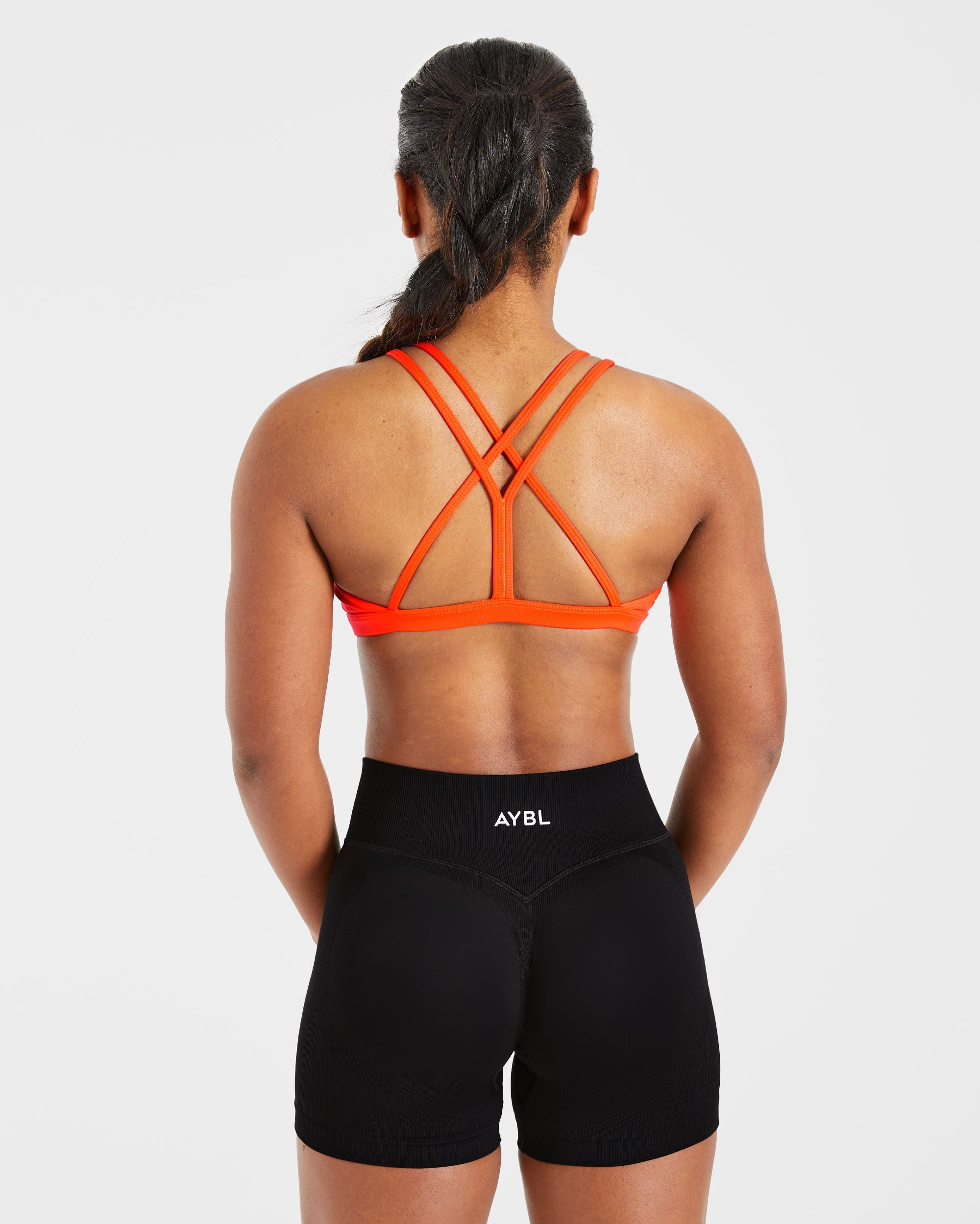 Sujetador Deportivo Essential con Tirantes - Naranja Brillante