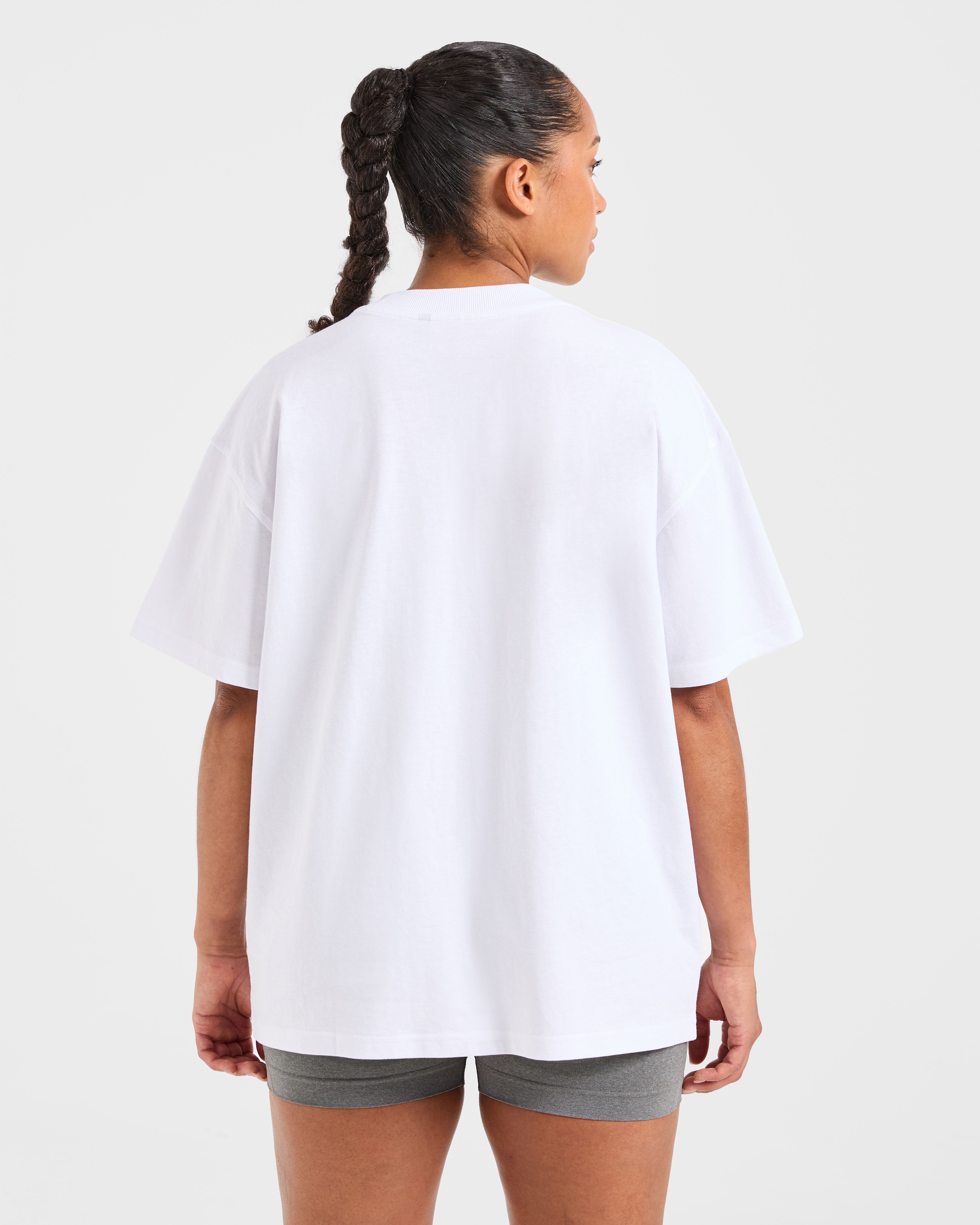 Camiseta Oversized Varsity 2.0 - Blanco