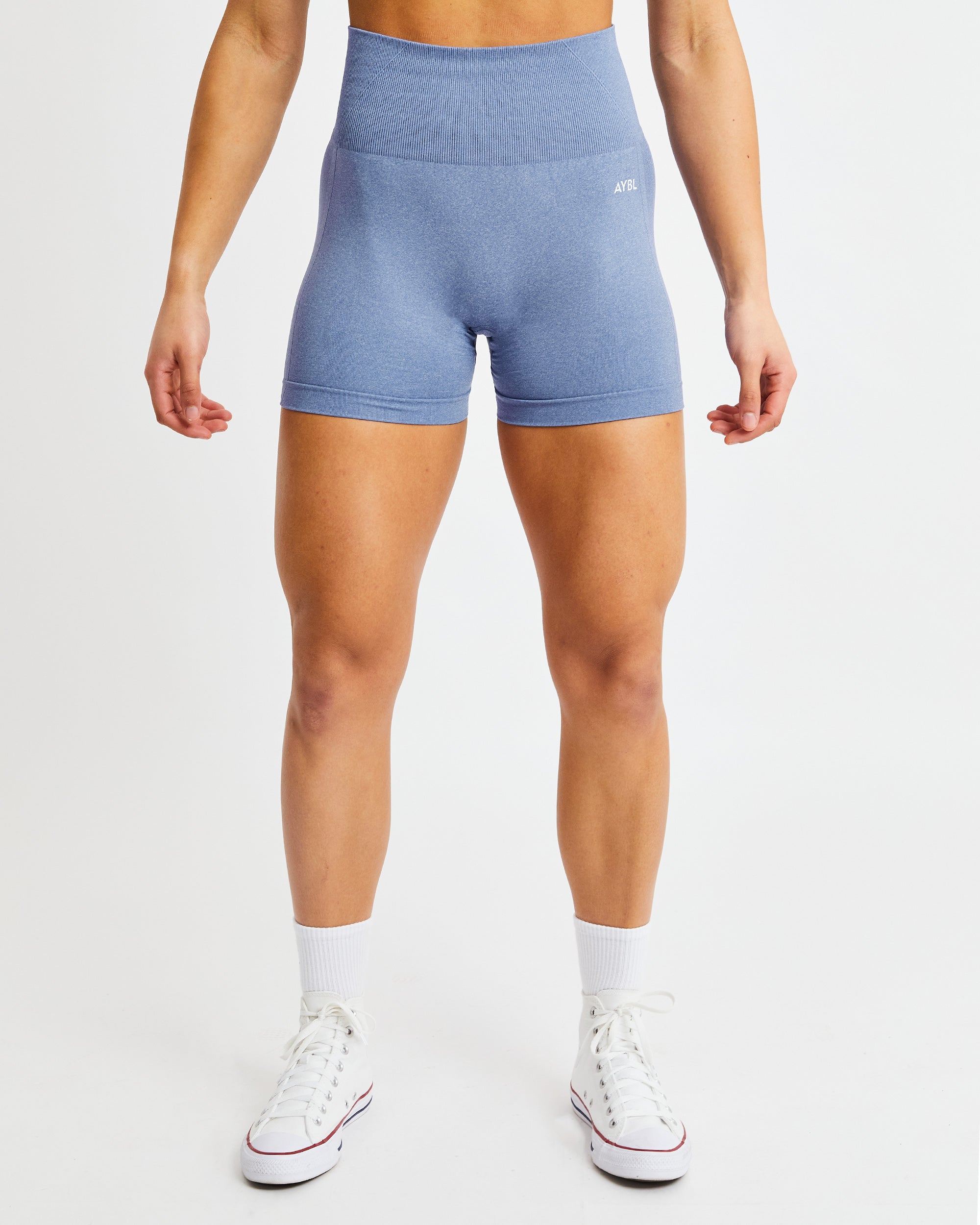 Empower Shorts Sin Costuras - Azul Marl