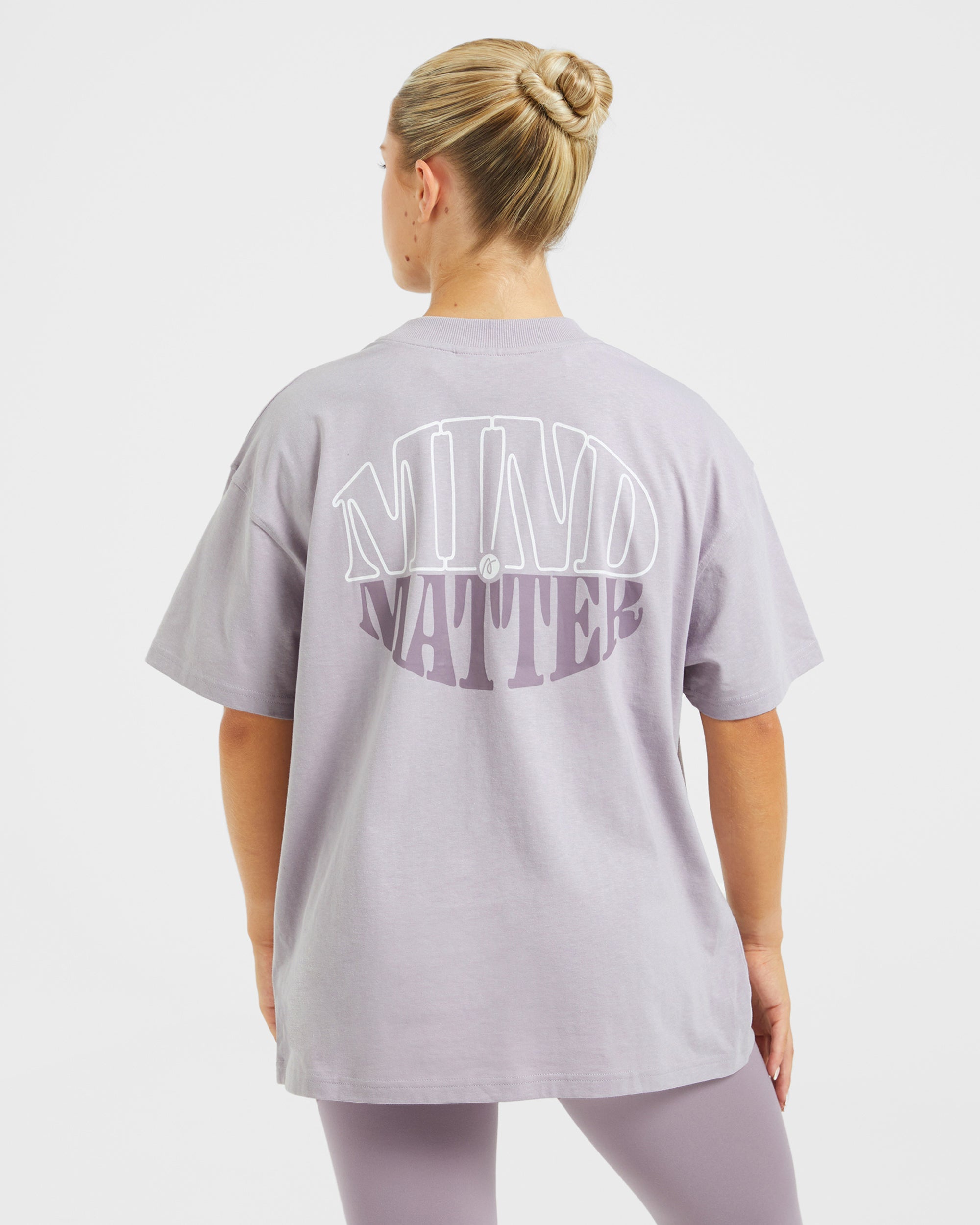 Camiseta Oversized Mind Over Matter - Morado